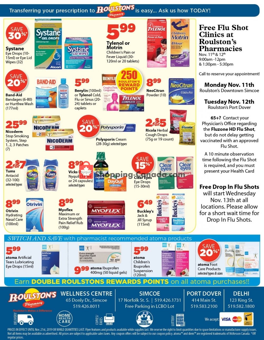 Roulston's Pharmacy flyer from Friday November 8, 2019 to Thursday November 21, 2019 - page 4