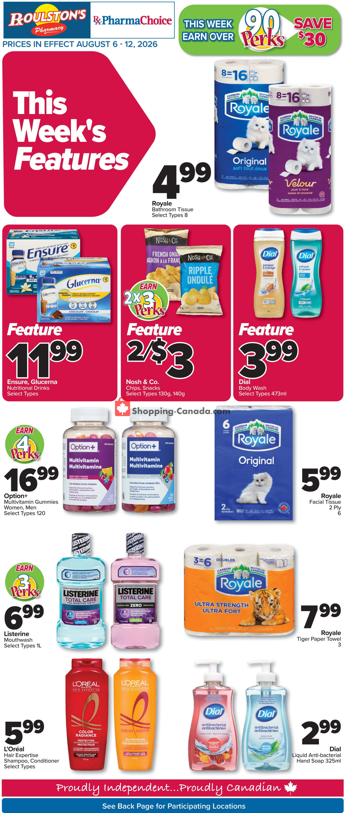 Roulston's Pharmacy flyer from Saturday August 8, 2026 to Sunday August 9, 2026 - page 2