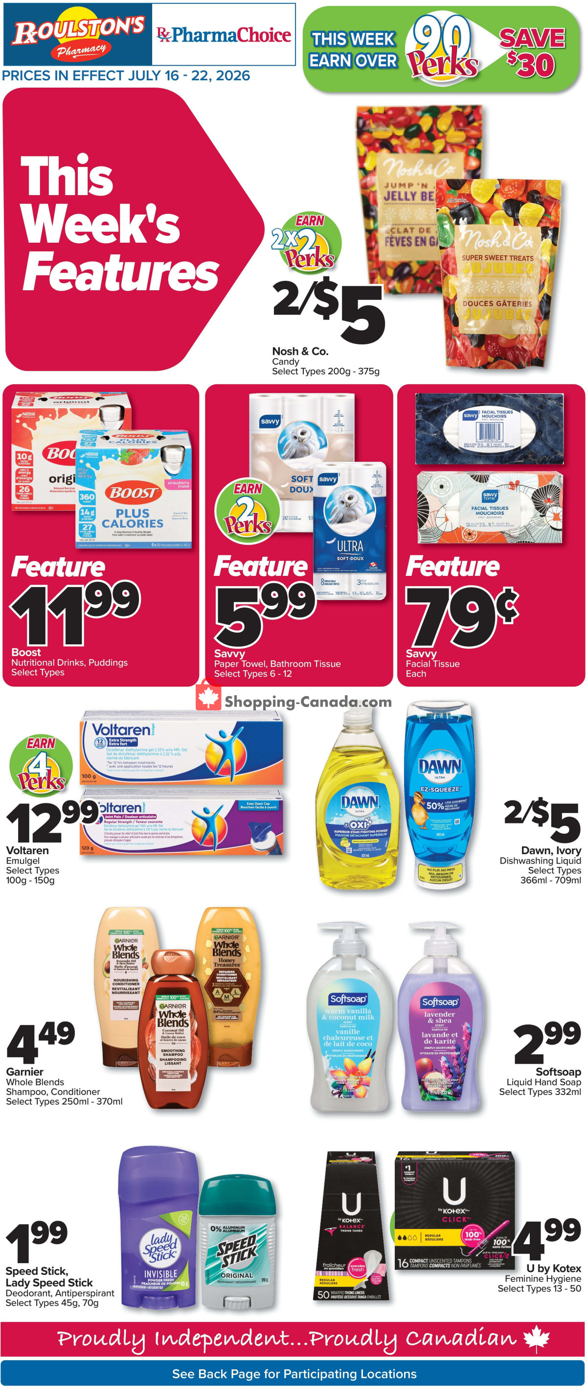 Roulston's Pharmacy flyer from Saturday July 18, 2026 to Sunday July 19, 2026 - page 2