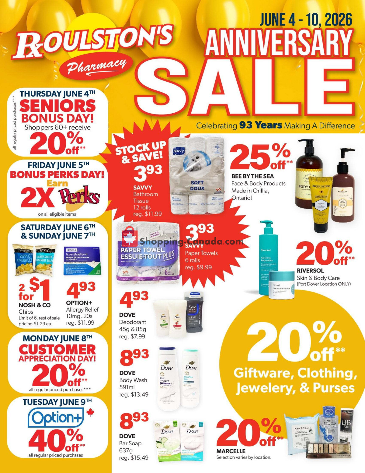 Roulston's Pharmacy flyer from Thursday June 4, 2026 to Wednesday June 10, 2026 - page 1