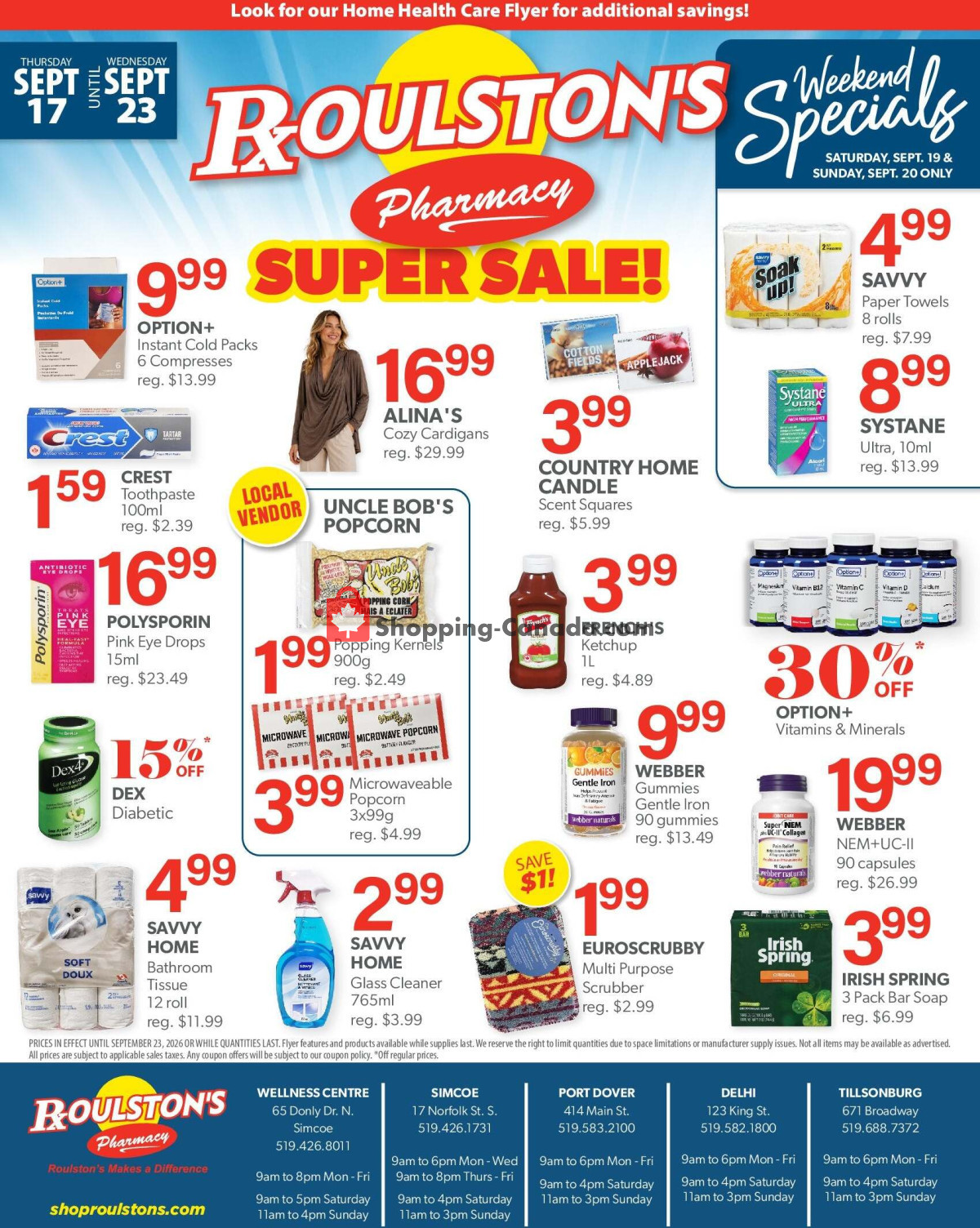 Roulston's Pharmacy flyer from Saturday September 19, 2026 to Sunday September 20, 2026 - page 2