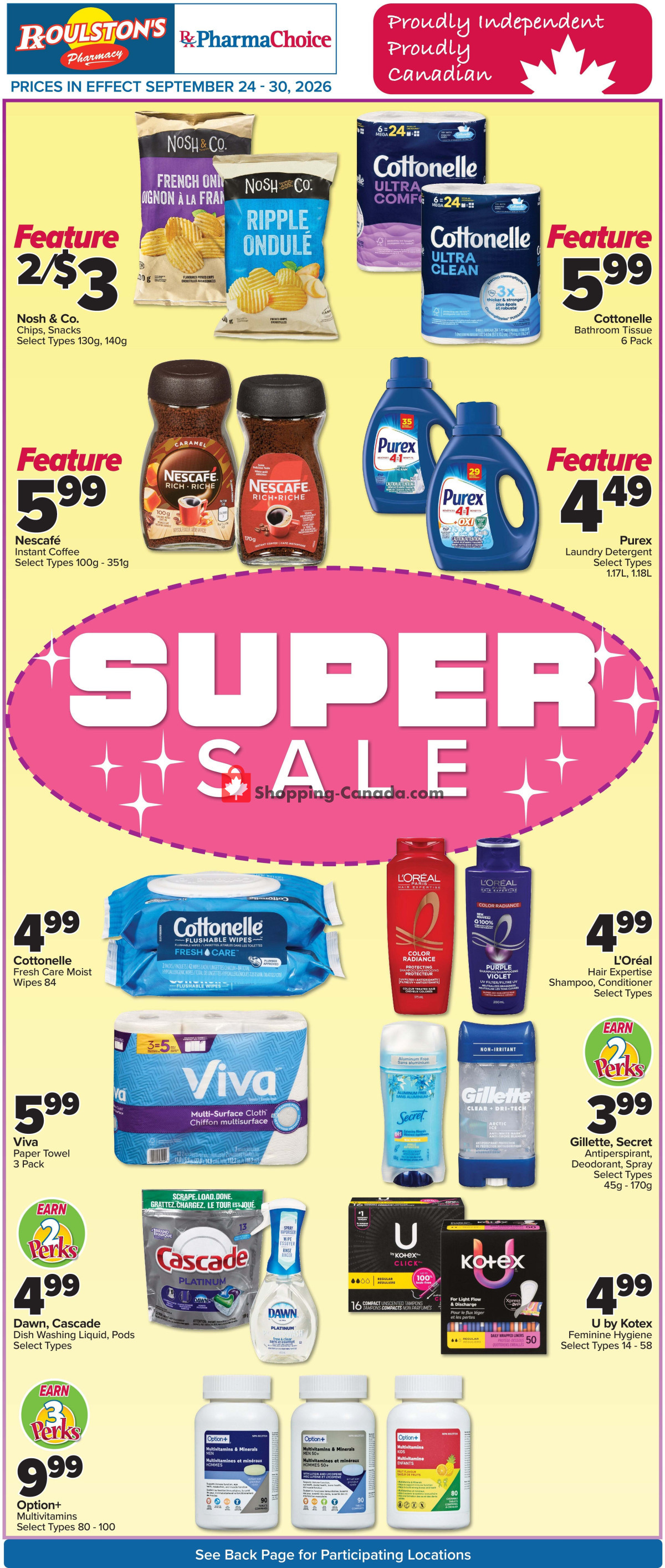 Roulston's Pharmacy flyer from Saturday September 26, 2026 to Sunday September 27, 2026 - page 2