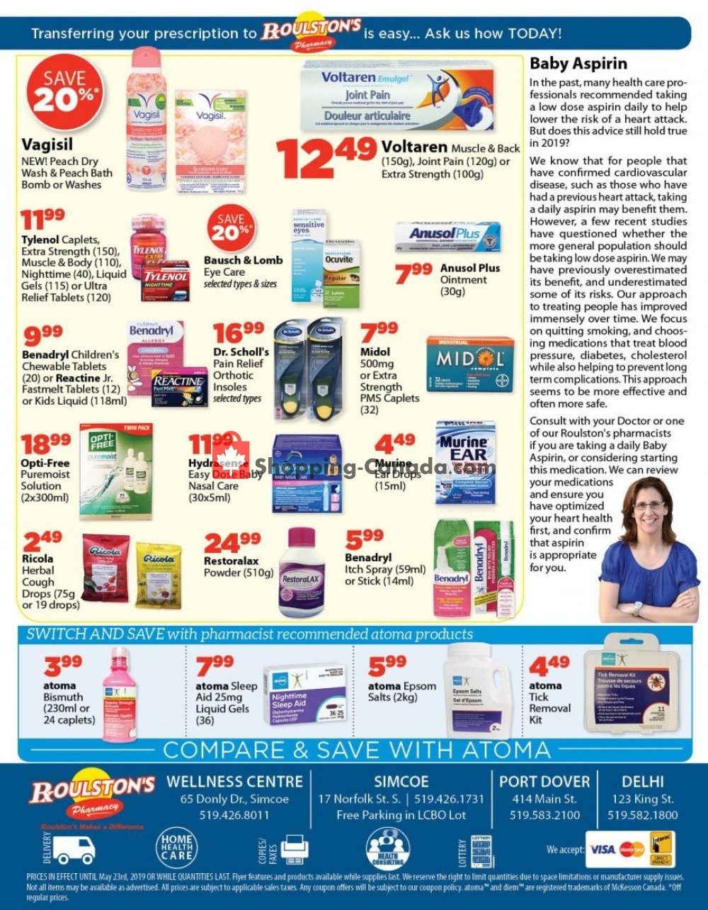 Roulston's Pharmacy flyer from Friday May 10, 2019 to Thursday May 23, 2019 - page 4
