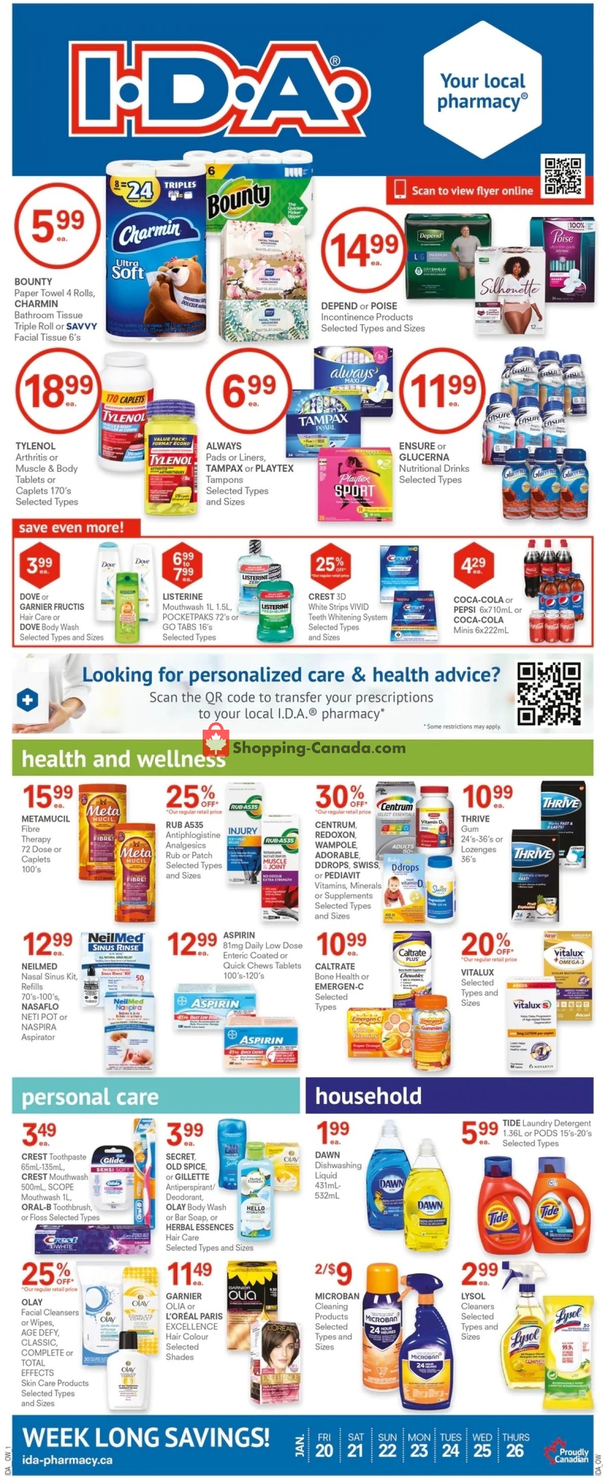Roulston's Pharmacy flyer from Friday January 20, 2023 to Thursday January 26, 2023 - page 1