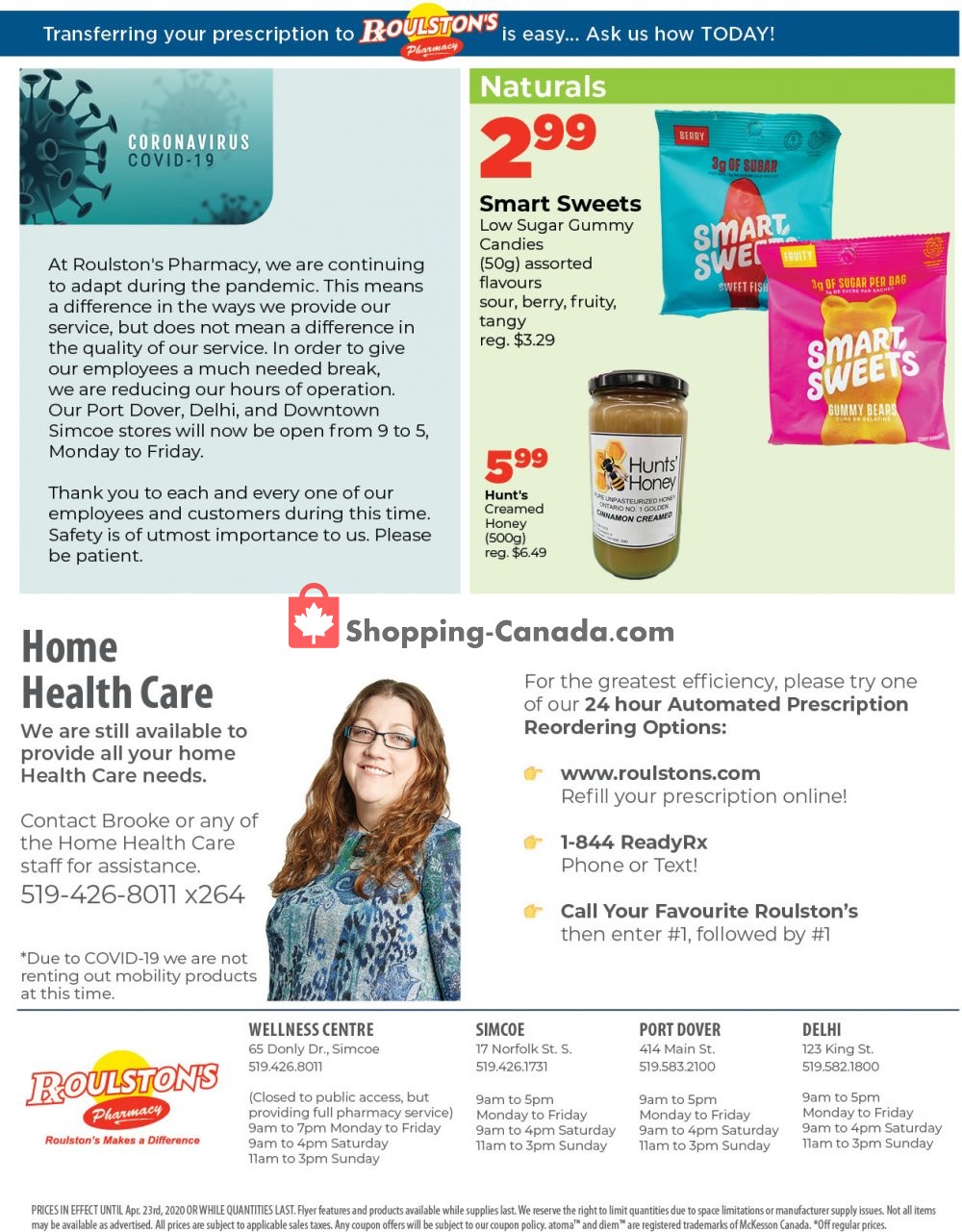 Roulston's Pharmacy flyer from Friday April 17, 2020 to Thursday April 23, 2020 - page 2