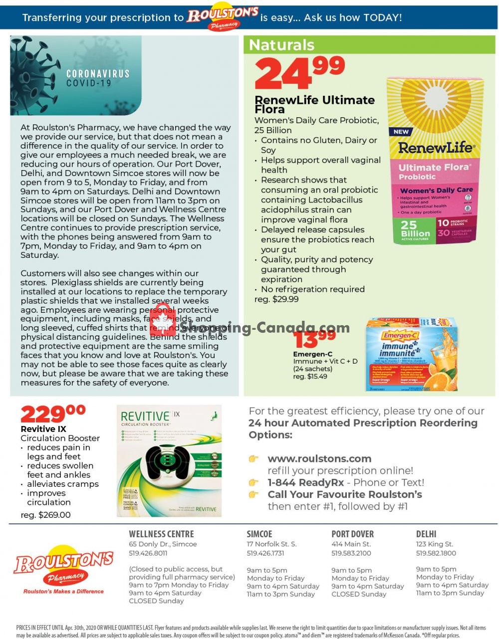 Roulston's Pharmacy flyer from Friday April 24, 2020 to Thursday April 30, 2020 - page 2