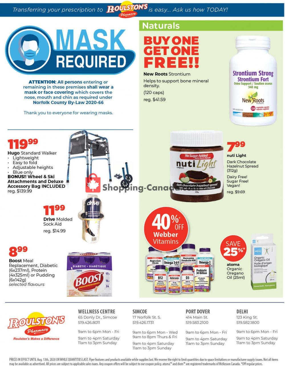Roulston's Pharmacy flyer from Friday August 7, 2020 to Thursday August 13, 2020 - page 2