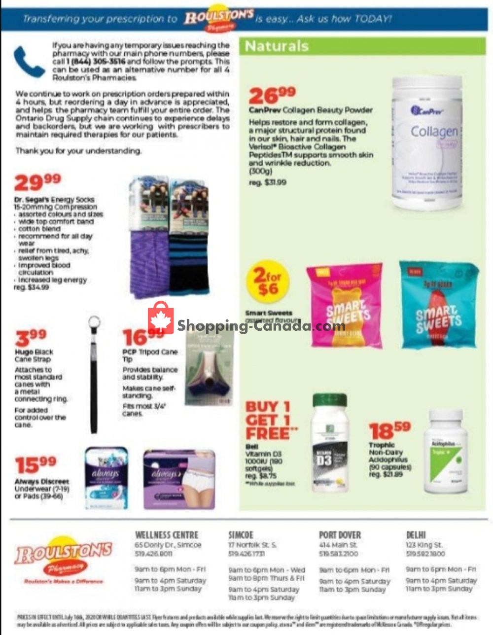 Roulston's Pharmacy flyer from Friday July 10, 2020 to Thursday July 16, 2020 - page 2
