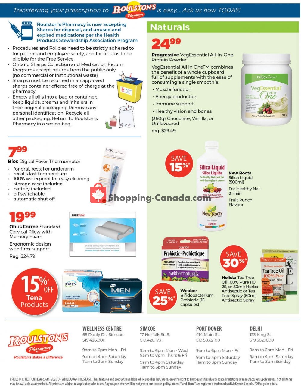 Roulston's Pharmacy flyer from Friday July 31, 2020 to Thursday August 6, 2020 - page 2