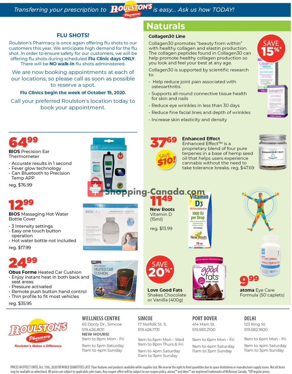 Roulston's Pharmacy flyer from Friday October 9, 2020 to Thursday October 15, 2020 - page 2