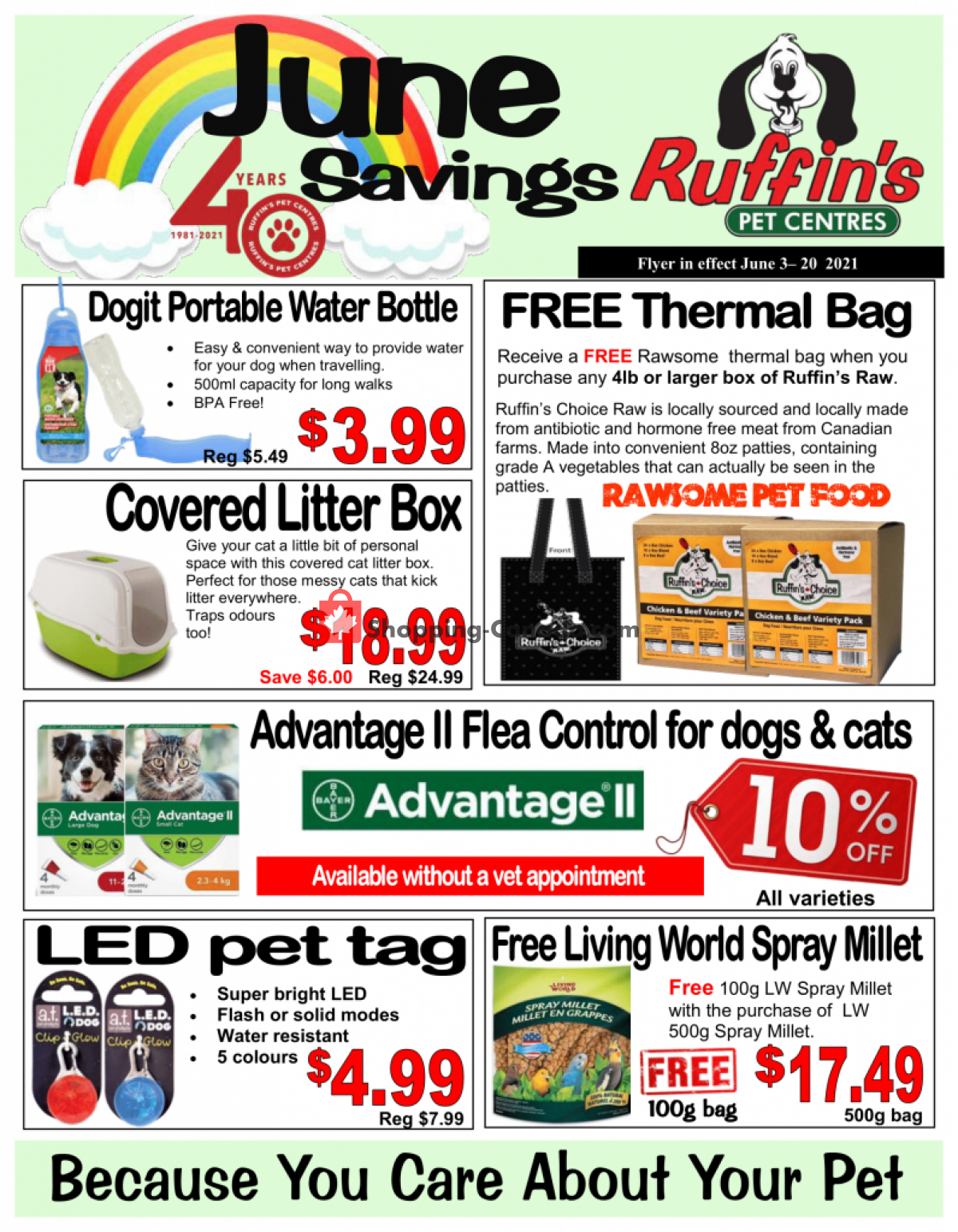 Ruffin's Pet Centre flyer from Thursday June 3, 2021 to Sunday June 20, 2021 - page 1