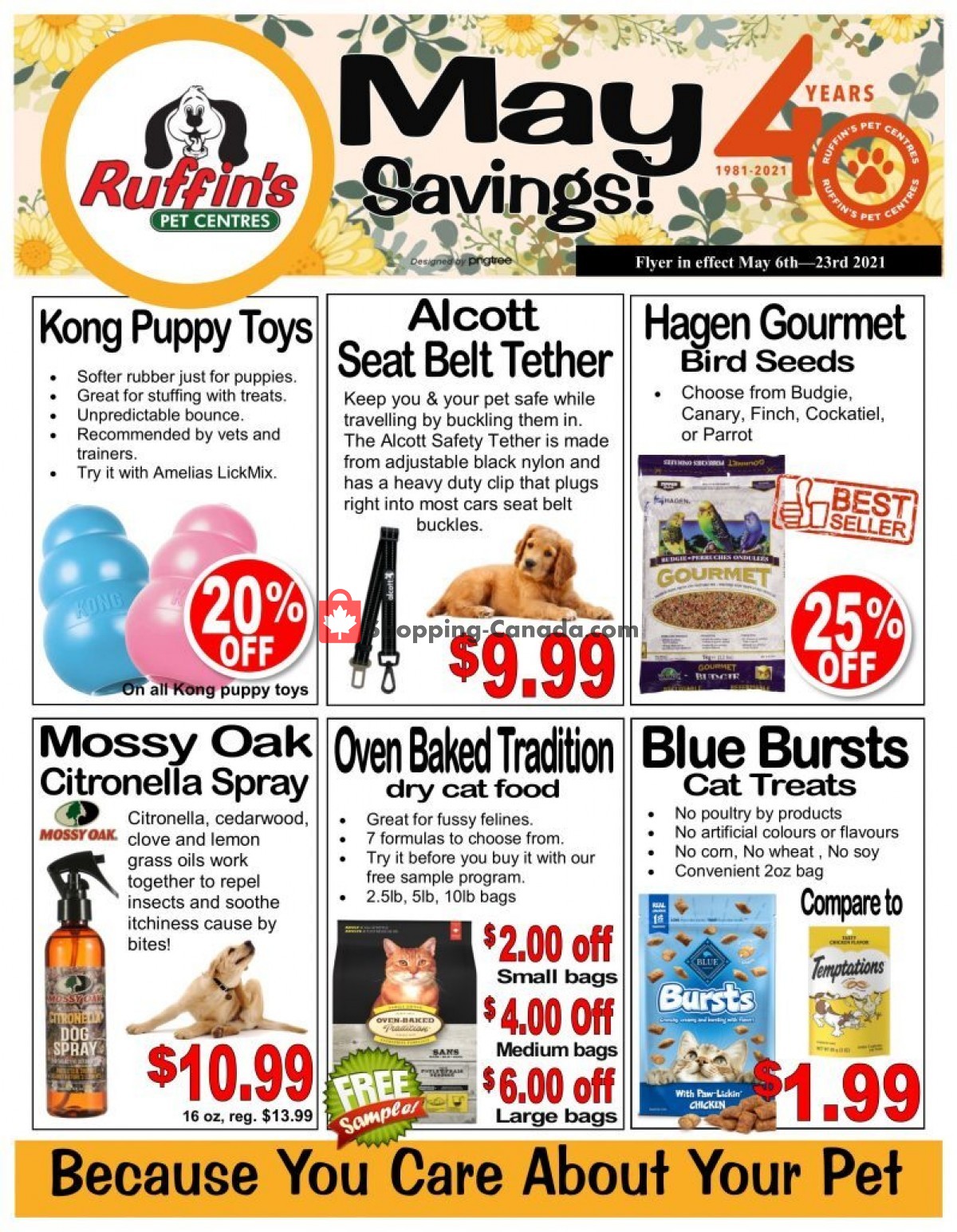 Ruffin's Pet Centre flyer from Thursday May 6, 2021 to Sunday May 23, 2021 - page 1