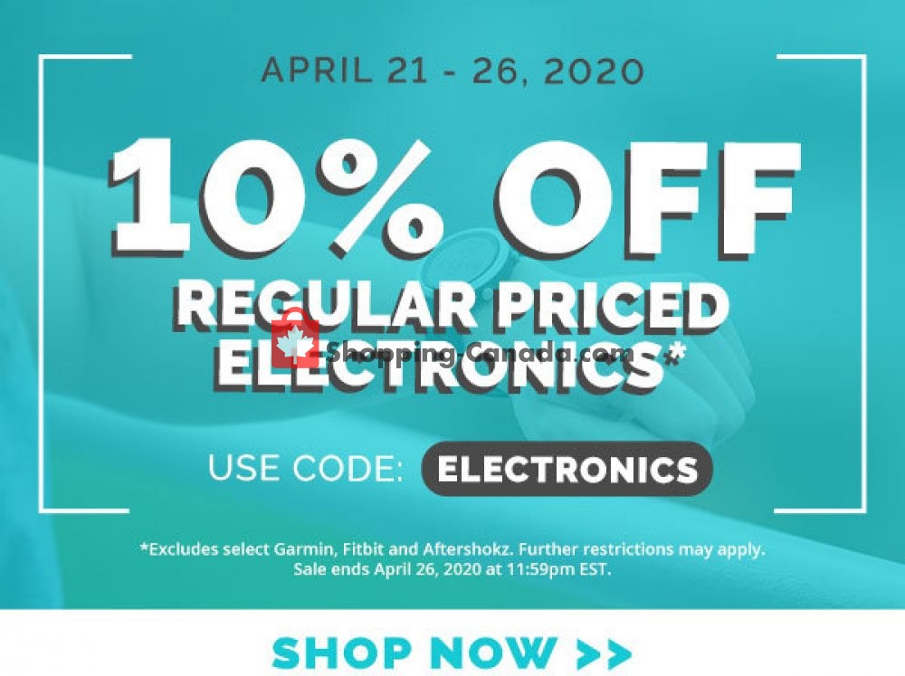 Running Room flyer from Tuesday April 21, 2020 to Sunday April 26, 2020 - page 1