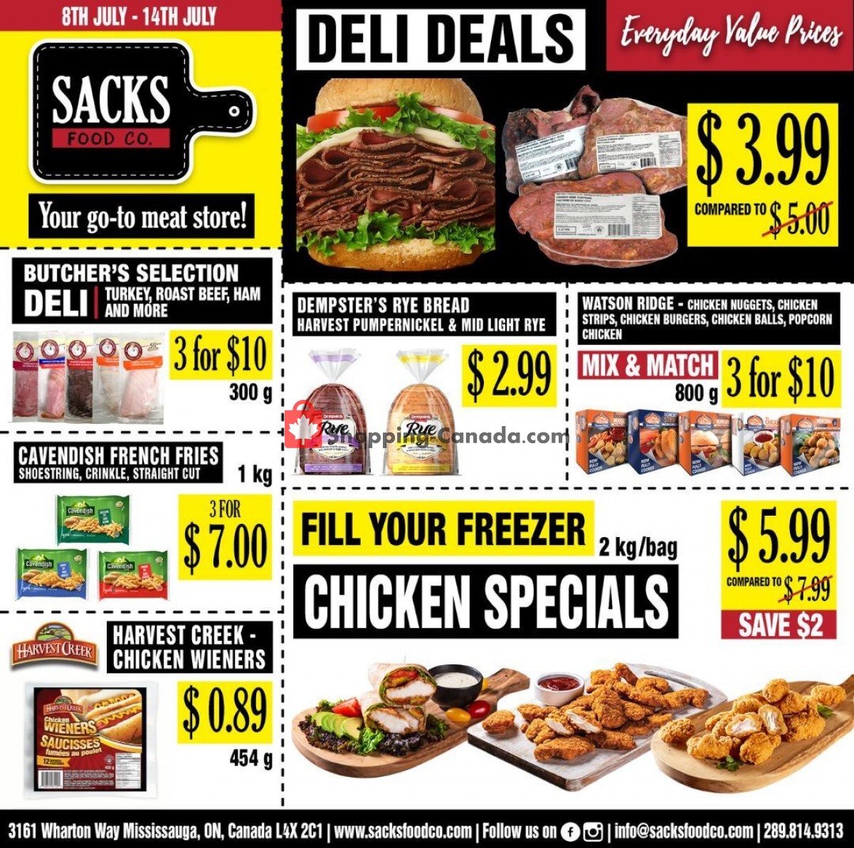 Sack Food Co. flyer from Thursday July 8, 2021 to Wednesday July 14, 2021 - page 1