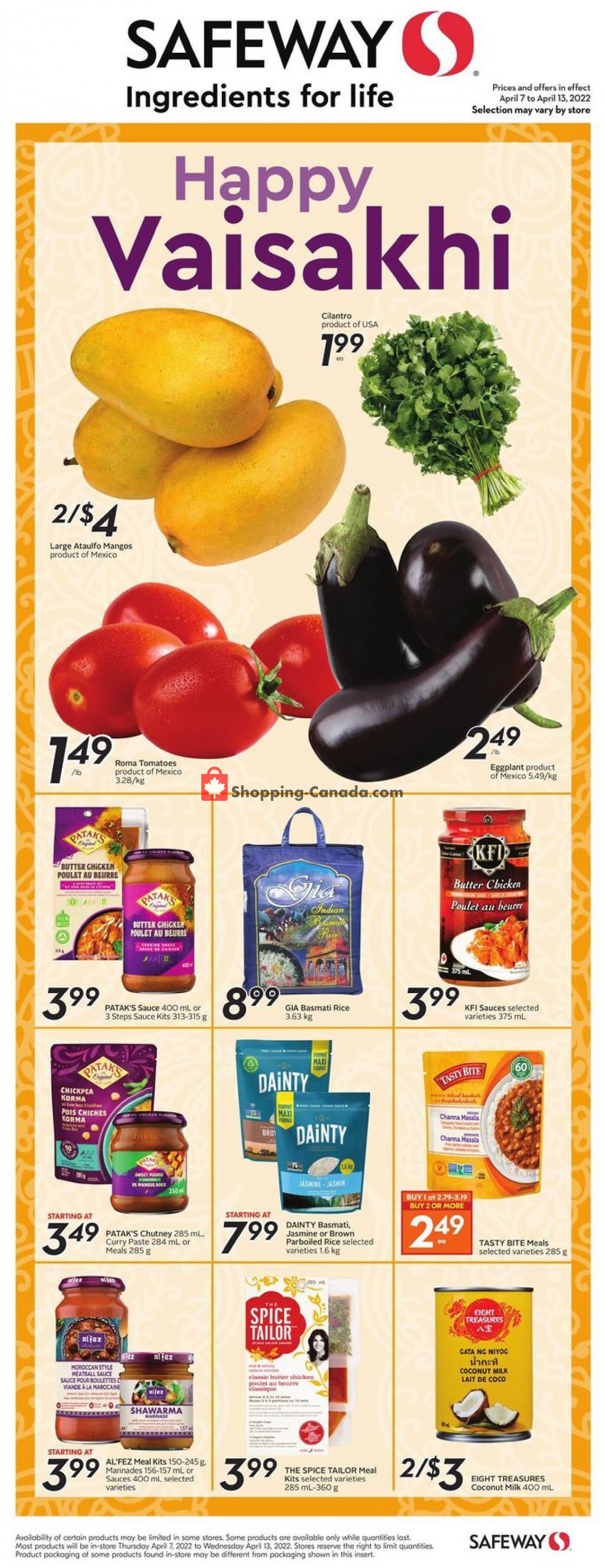 Safeway flyer from Thursday April 7, 2022 to Wednesday April 13, 2022 - page 19