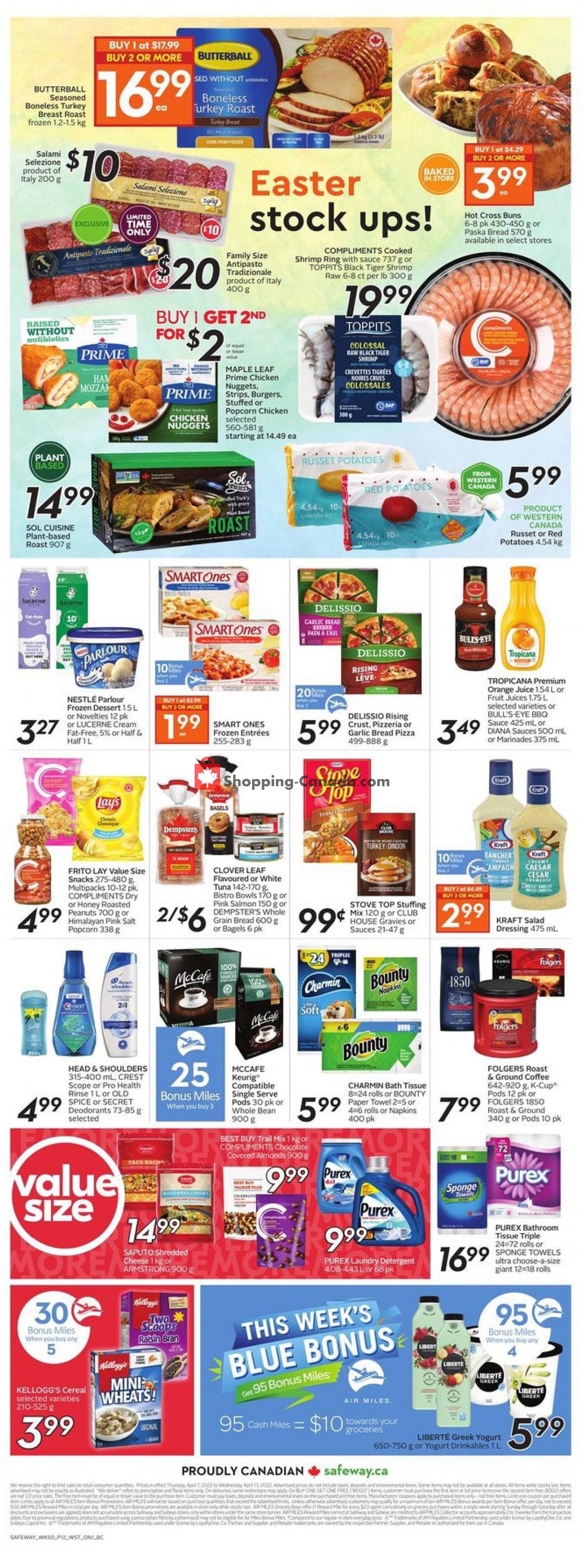 Safeway flyer from Thursday April 7, 2022 to Wednesday April 13, 2022 - page 4