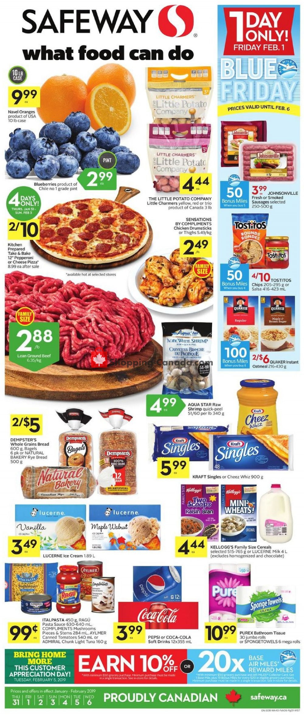 Safeway flyer from Thursday January 31, 2019 to Wednesday February 6, 2019 - page 1