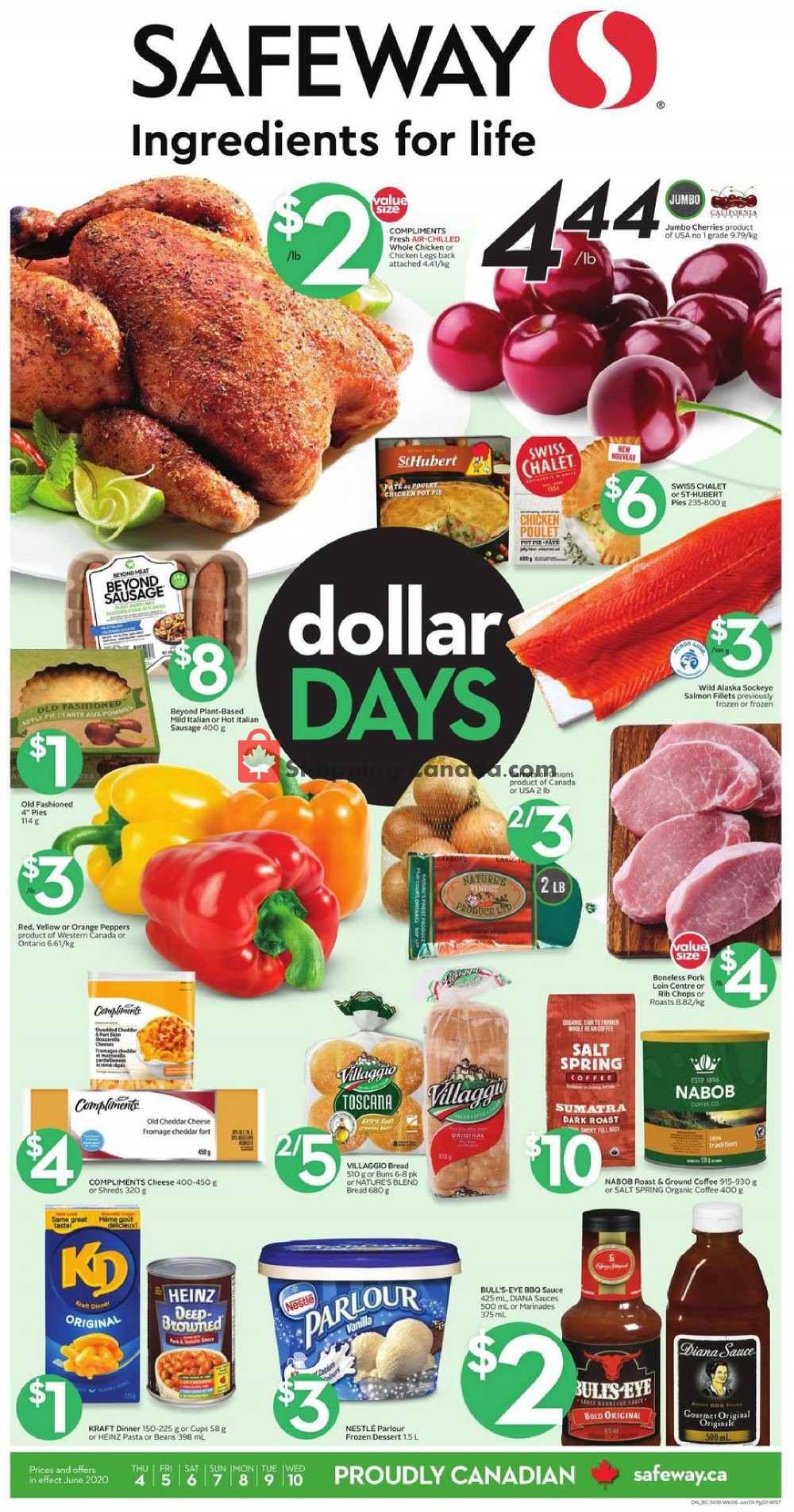 Safeway flyer from Thursday June 4, 2020 to Wednesday June 10, 2020 - page 1