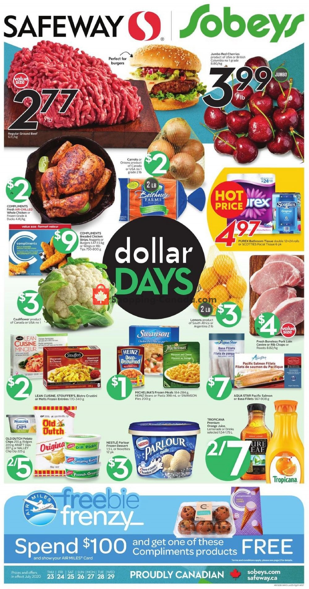 Safeway flyer from Thursday July 23, 2020 to Wednesday July 29, 2020 - page 1