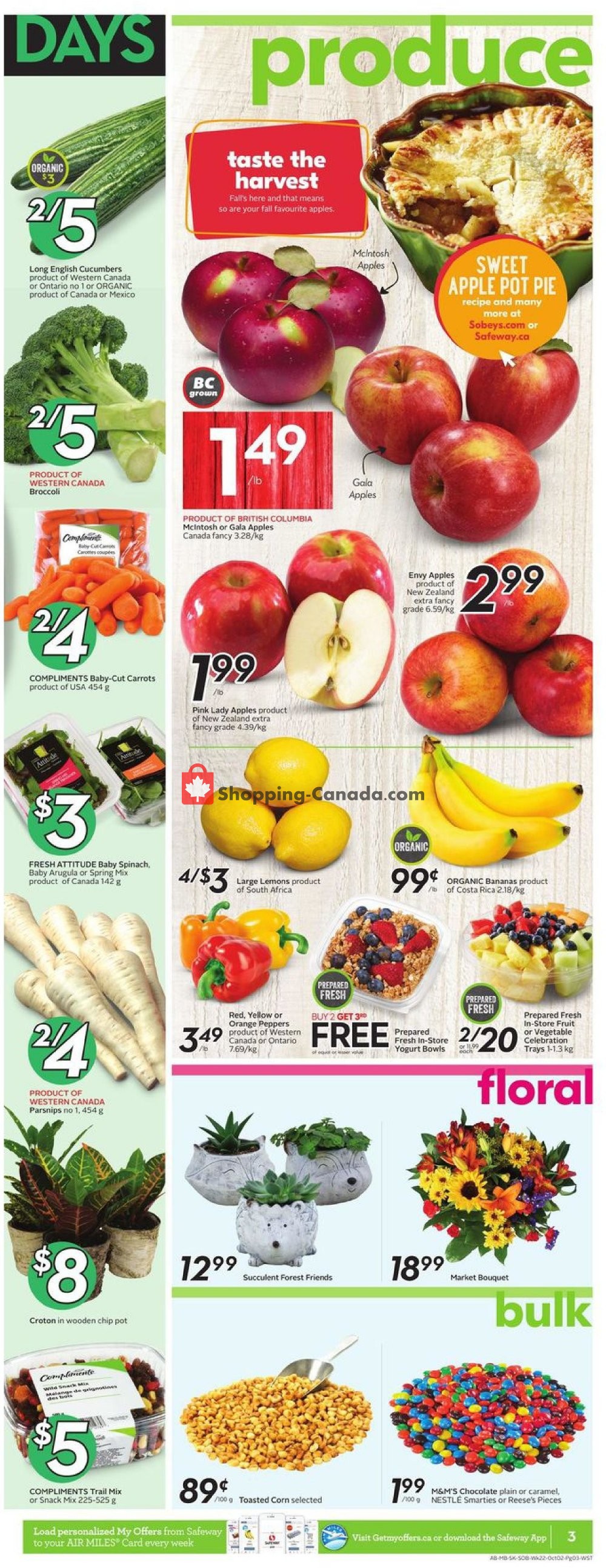 Safeway flyer from Thursday September 26, 2019 to Wednesday October 2, 2019 - page 3