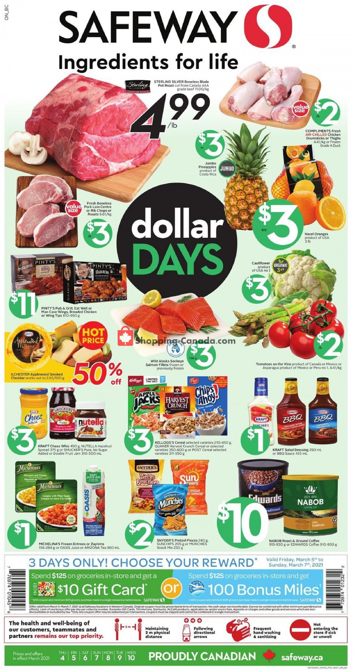 Safeway Canada, flyer (Dollar Deals BC) March 4 March 10, 2021