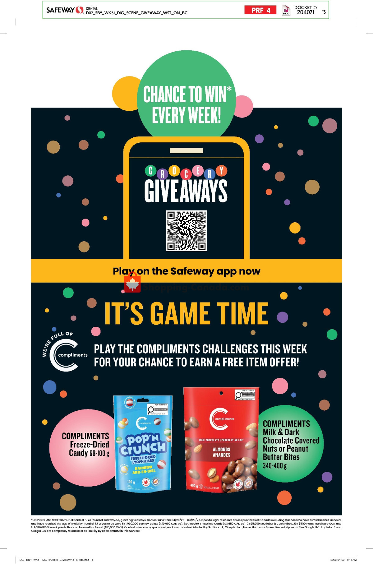 Safeway flyer from Thursday April 16, 2026 to Wednesday April 22, 2026 - page 20