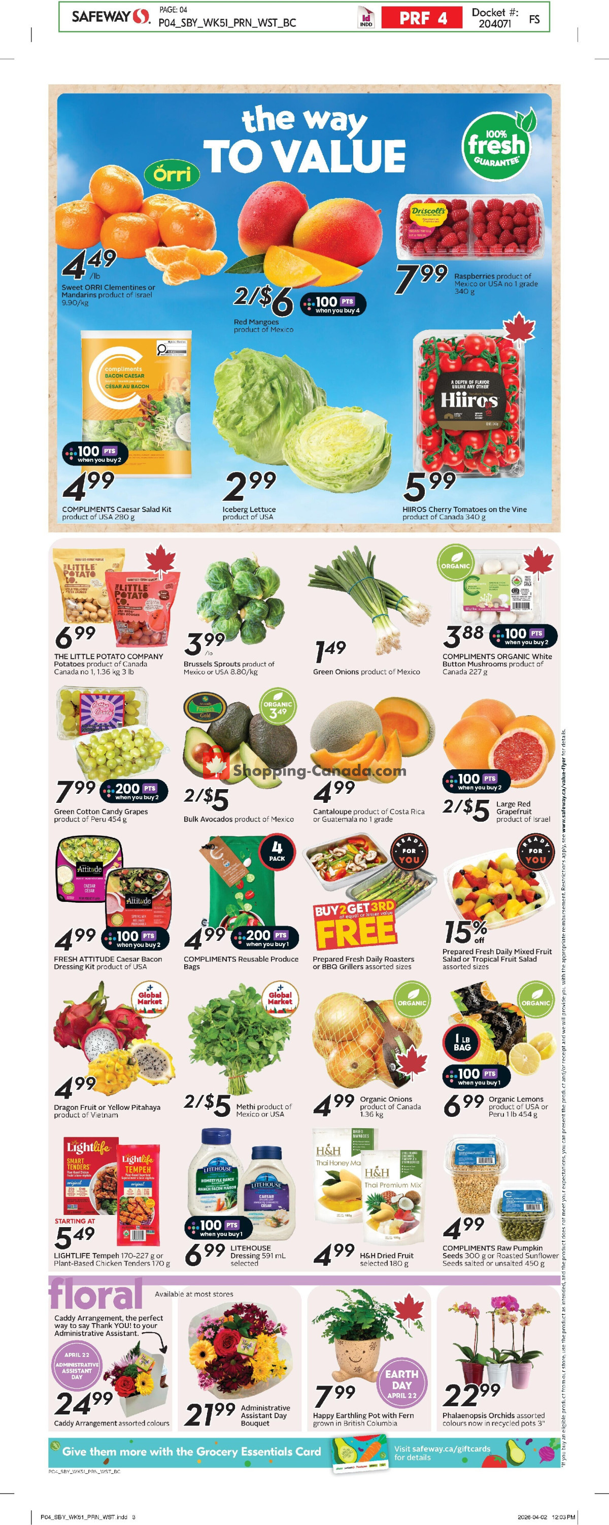 Safeway flyer from Thursday April 16, 2026 to Wednesday April 22, 2026 - page 7