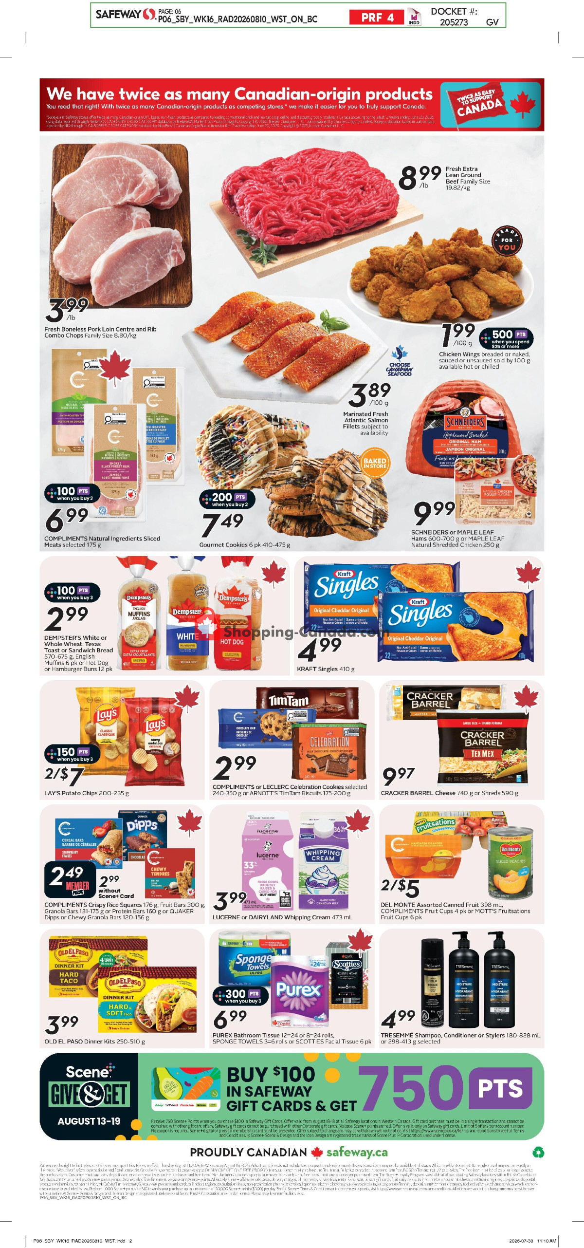 Safeway flyer from Thursday August 13, 2026 to Wednesday August 19, 2026 - page 4