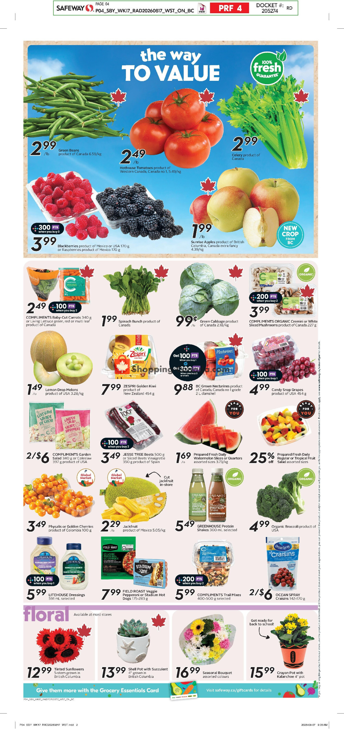 Safeway flyer from Thursday August 20, 2026 to Wednesday August 26, 2026 - page 7