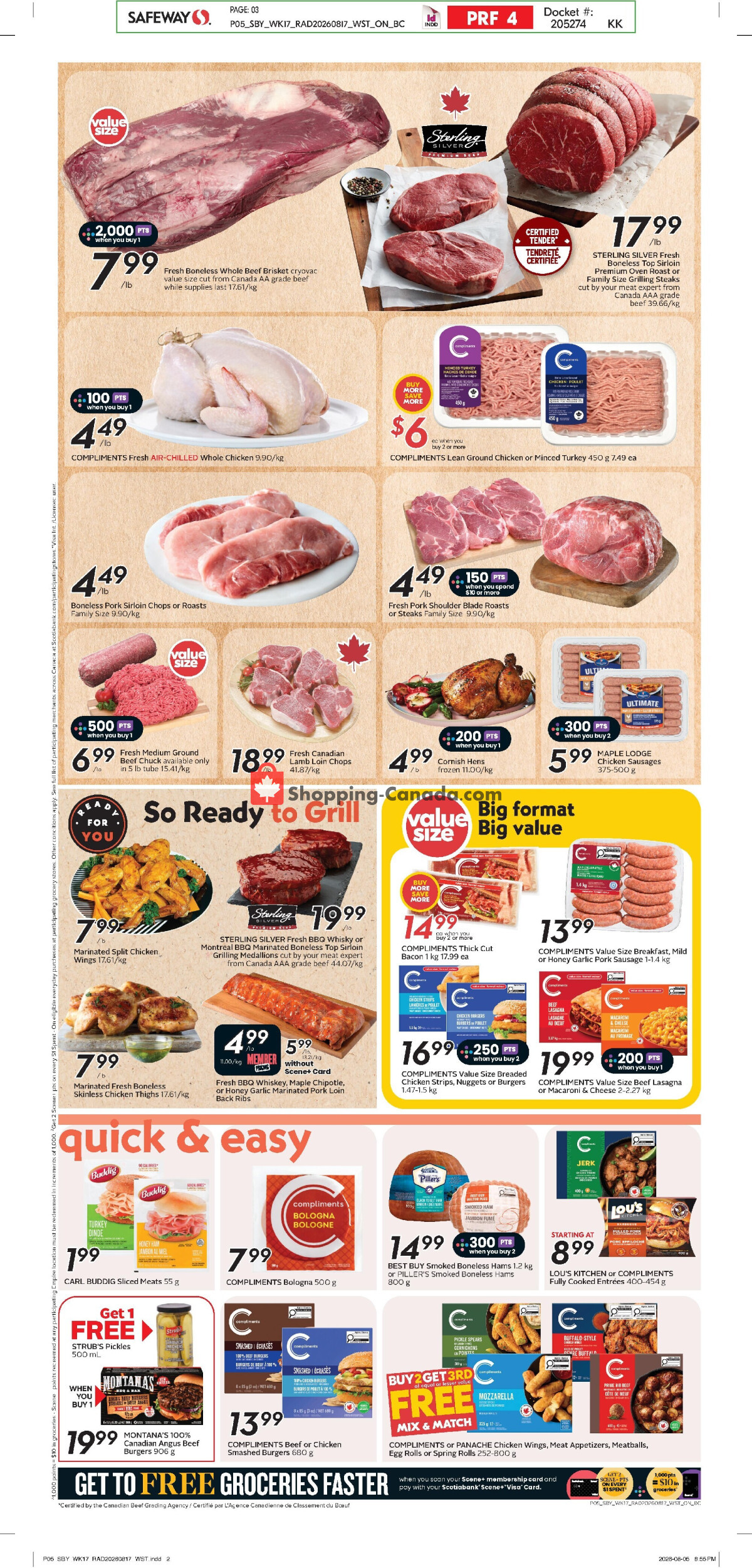 Safeway flyer from Thursday August 20, 2026 to Wednesday August 26, 2026 - page 8
