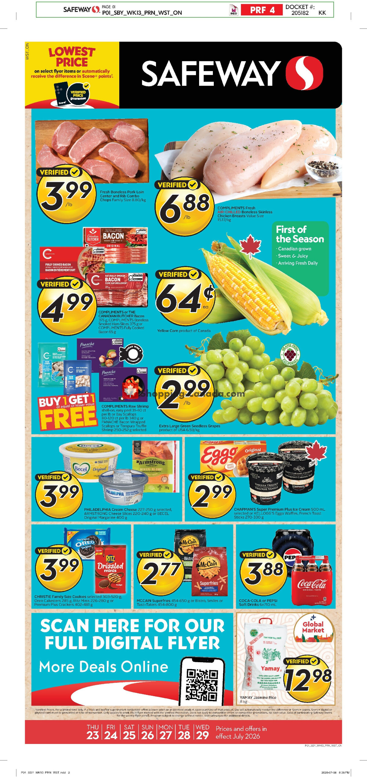 Safeway flyer from Thursday July 23, 2026 to Wednesday July 29, 2026 - page 1