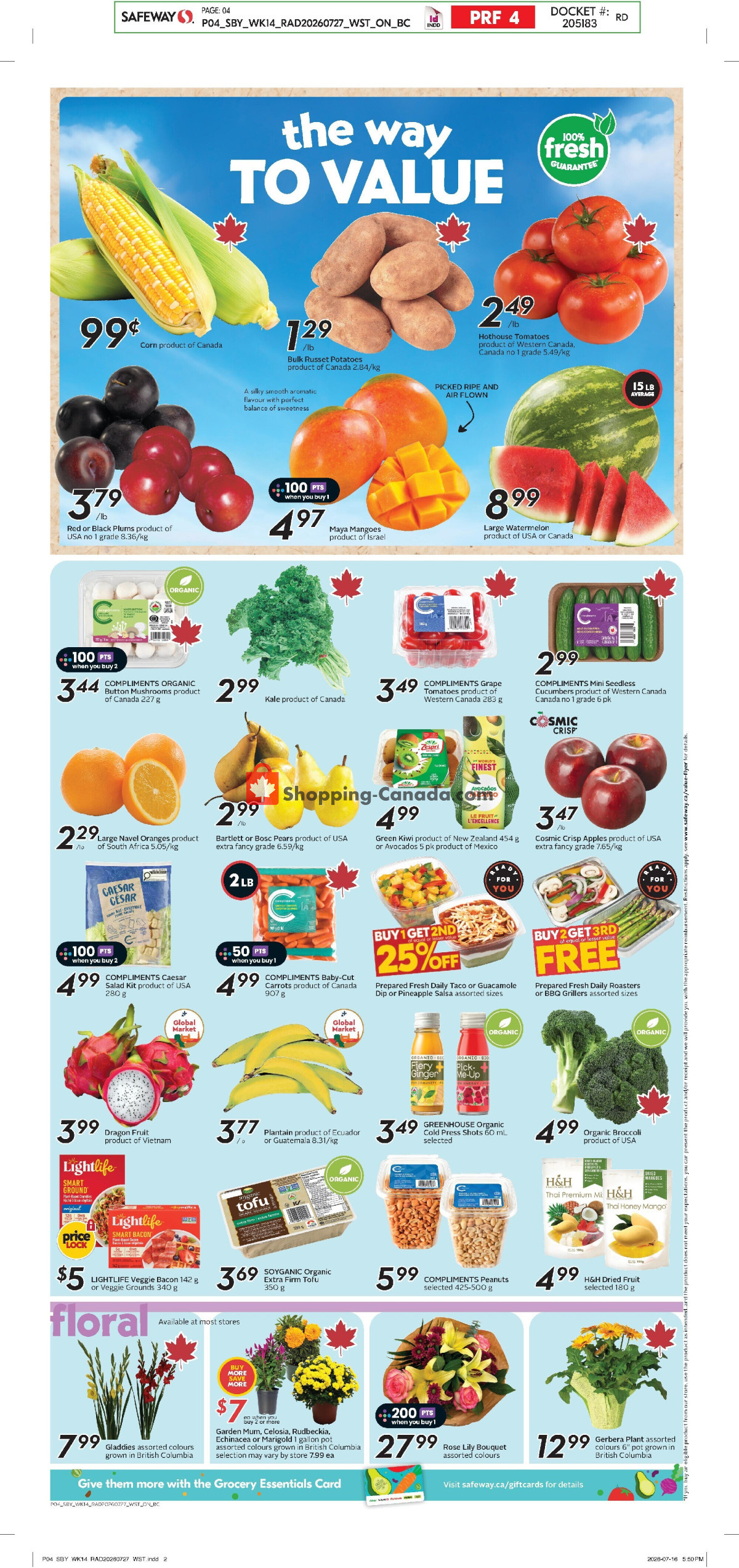 Safeway flyer from Thursday July 30, 2026 to Wednesday August 5, 2026 - page 6