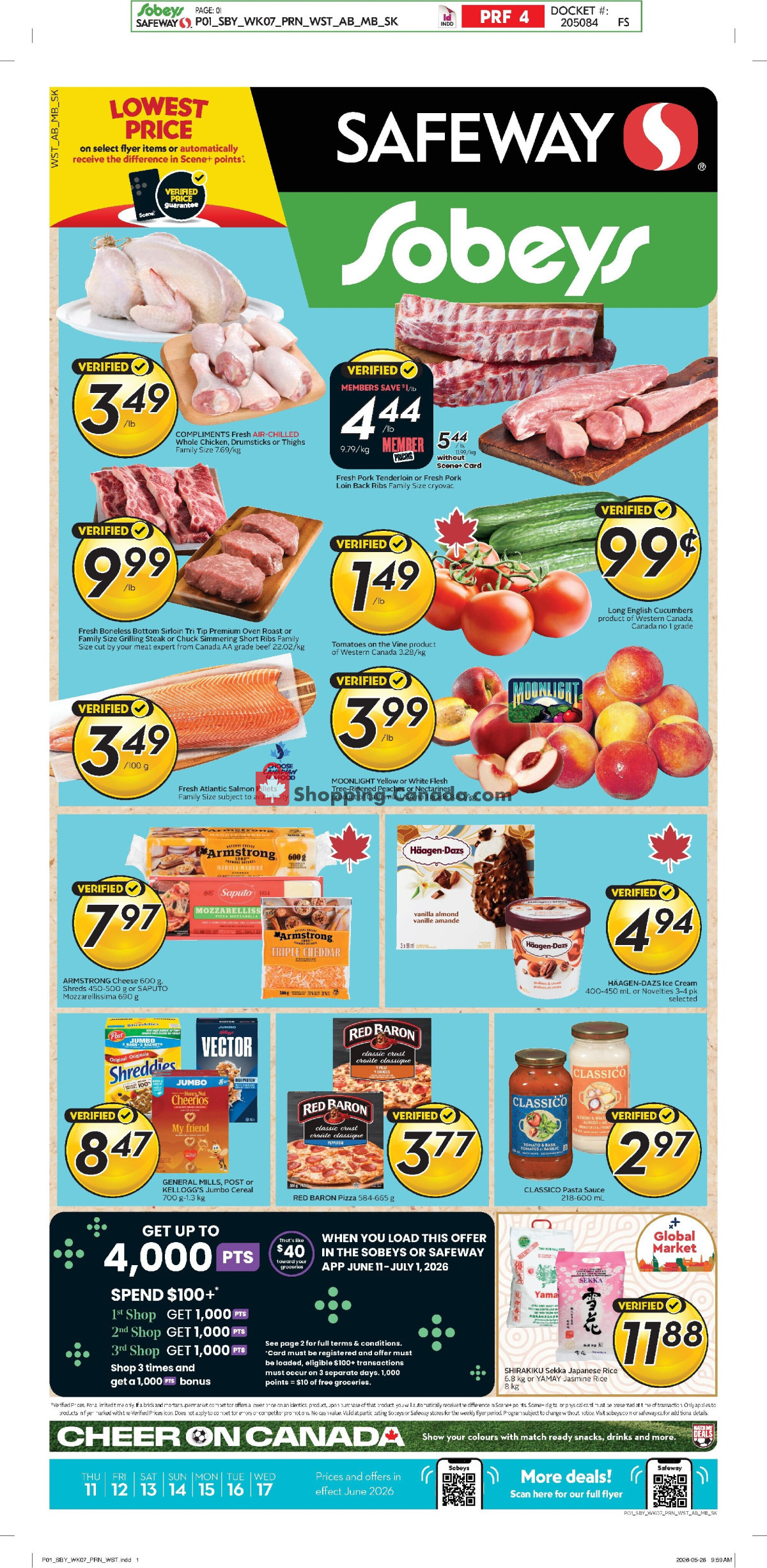 Safeway flyer from Thursday June 11, 2026 to Wednesday June 17, 2026 - page 1