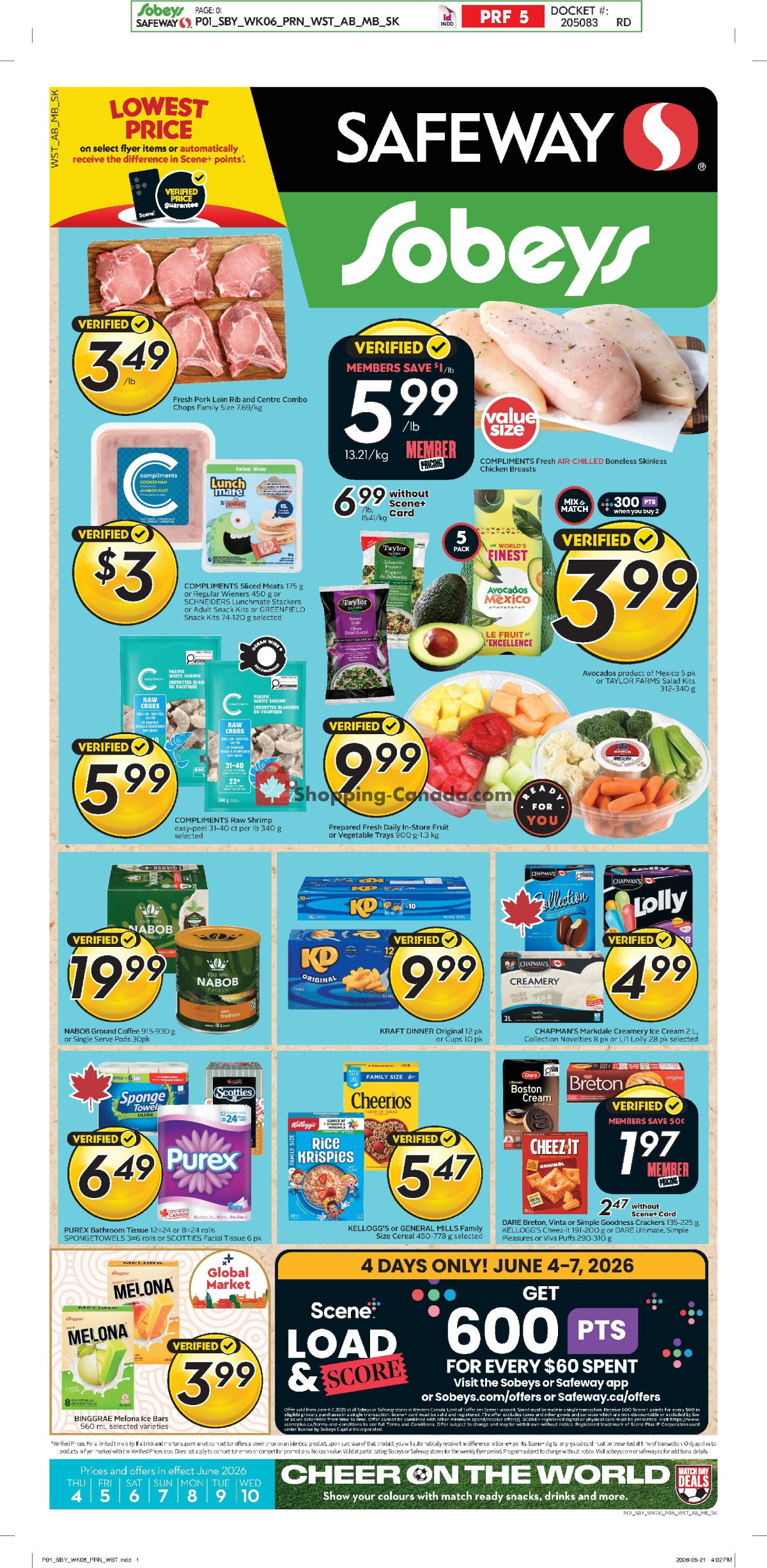 Safeway flyer from Thursday June 4, 2026 to Wednesday June 10, 2026 - page 1