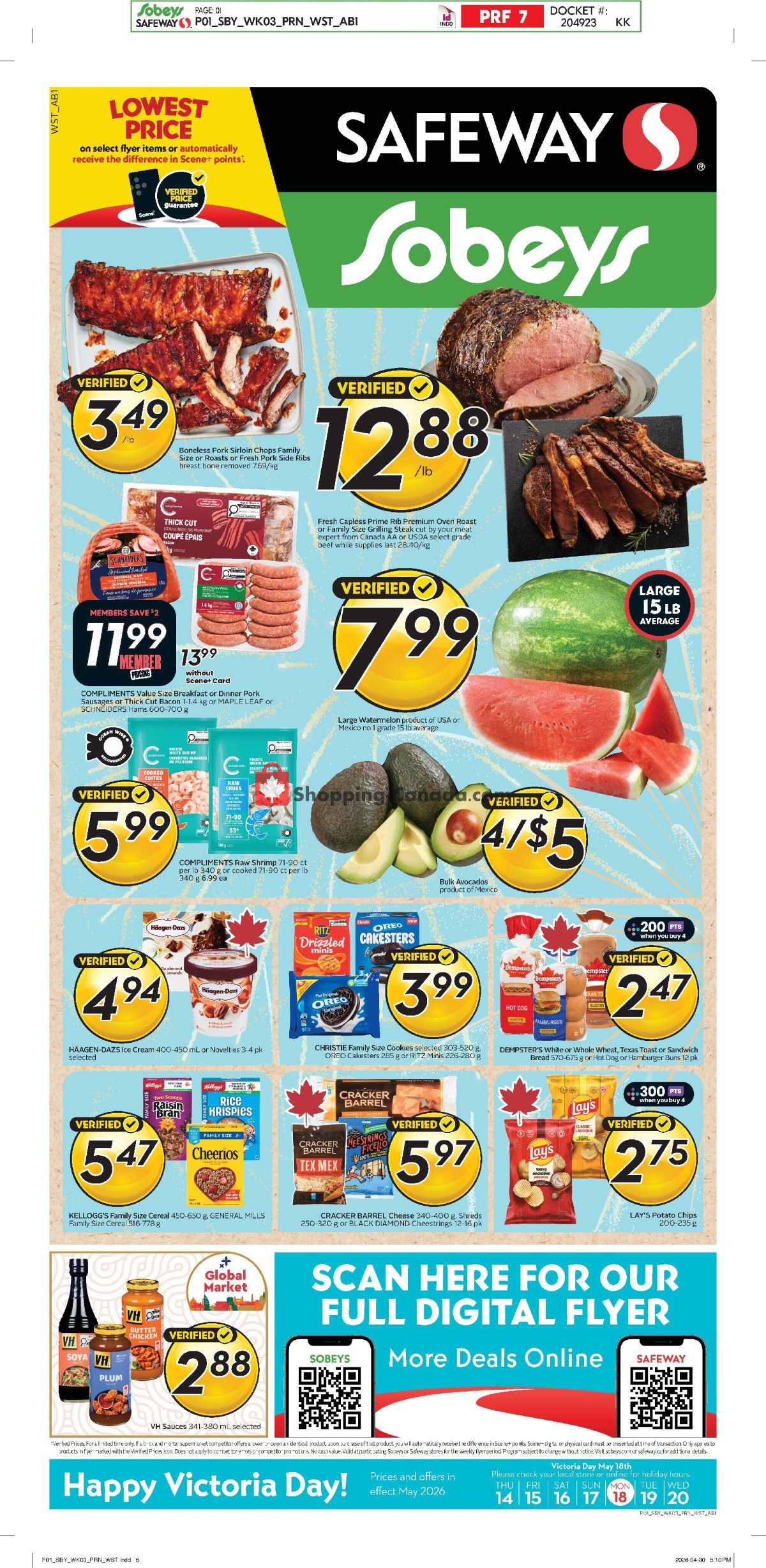 Safeway flyer from Thursday May 14, 2026 to Wednesday May 20, 2026 - page 1