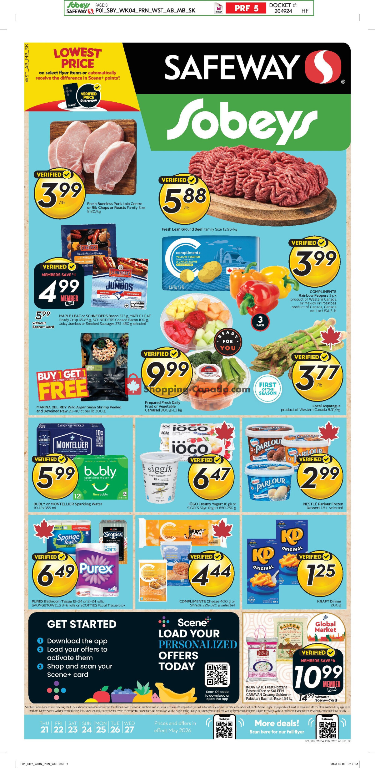 Safeway flyer from Thursday May 21, 2026 to Wednesday May 27, 2026 - page 1