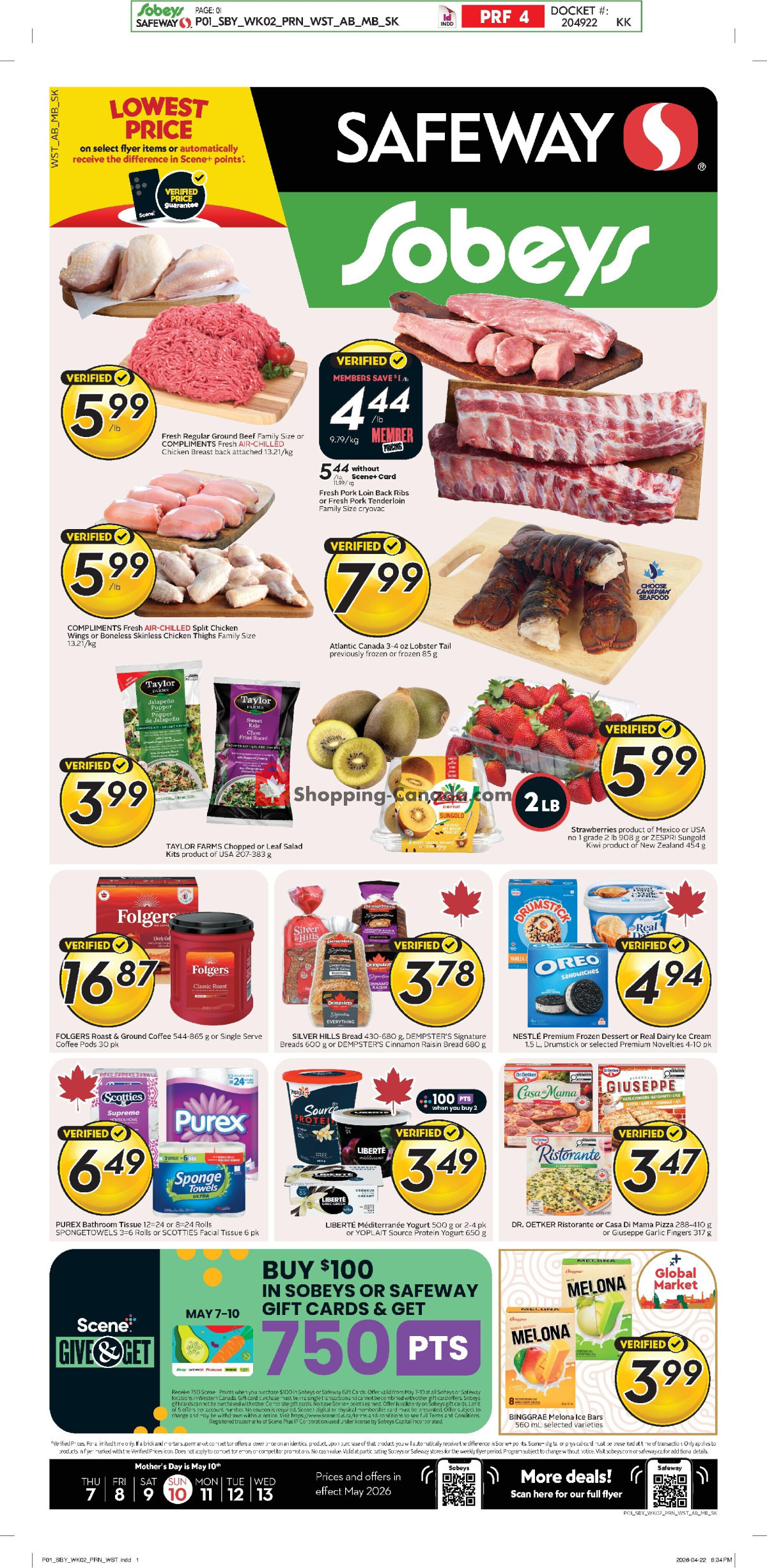 Safeway flyer from Thursday May 7, 2026 to Wednesday May 13, 2026 - page 1