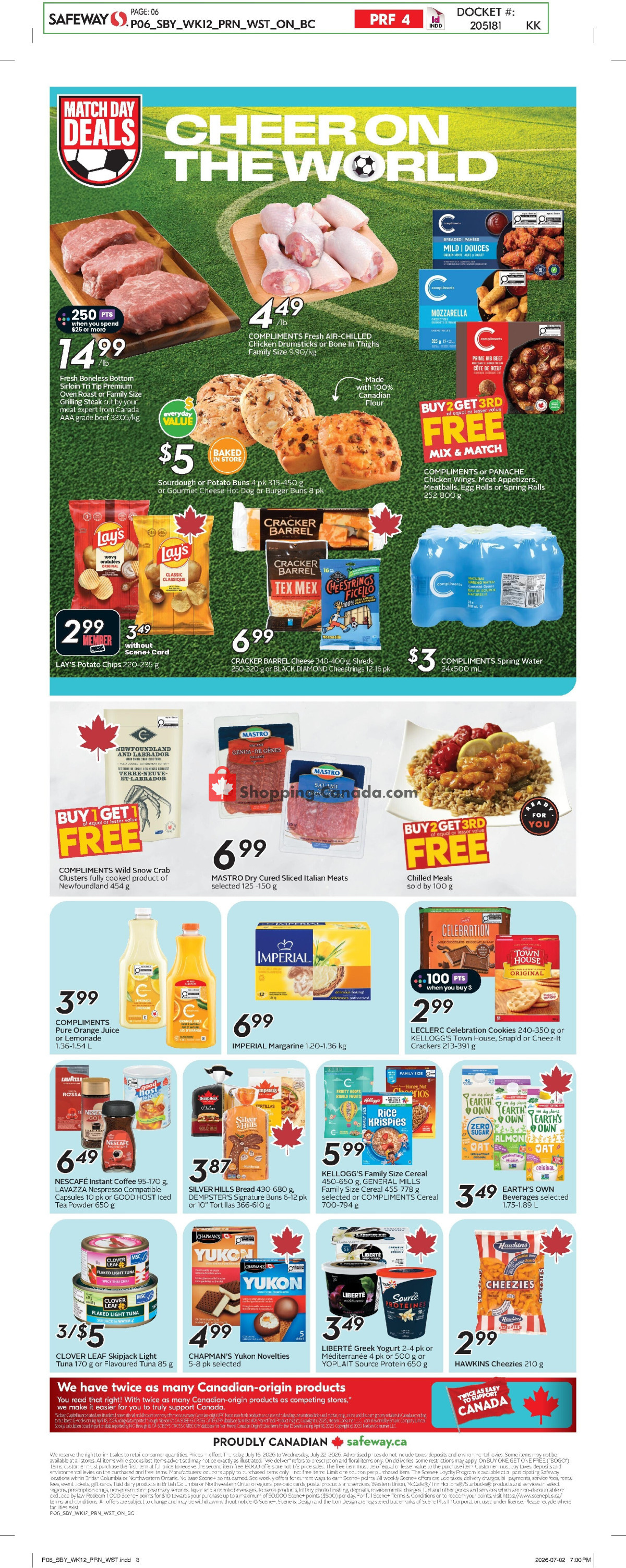 Safeway flyer from Thursday July 16, 2026 to Wednesday July 22, 2026 - page 4