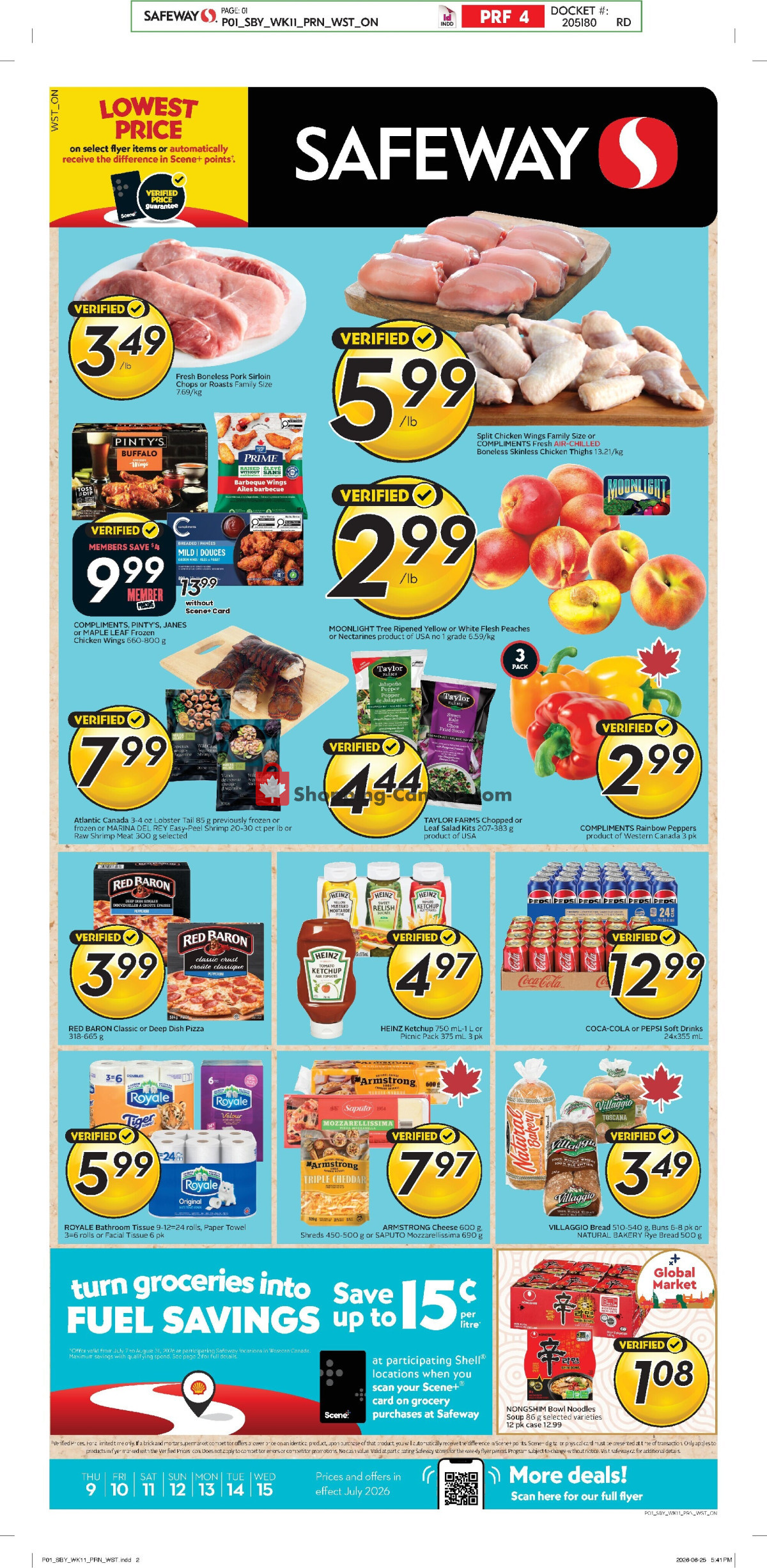 Safeway flyer from Thursday July 9, 2026 to Wednesday July 15, 2026 - page 1
