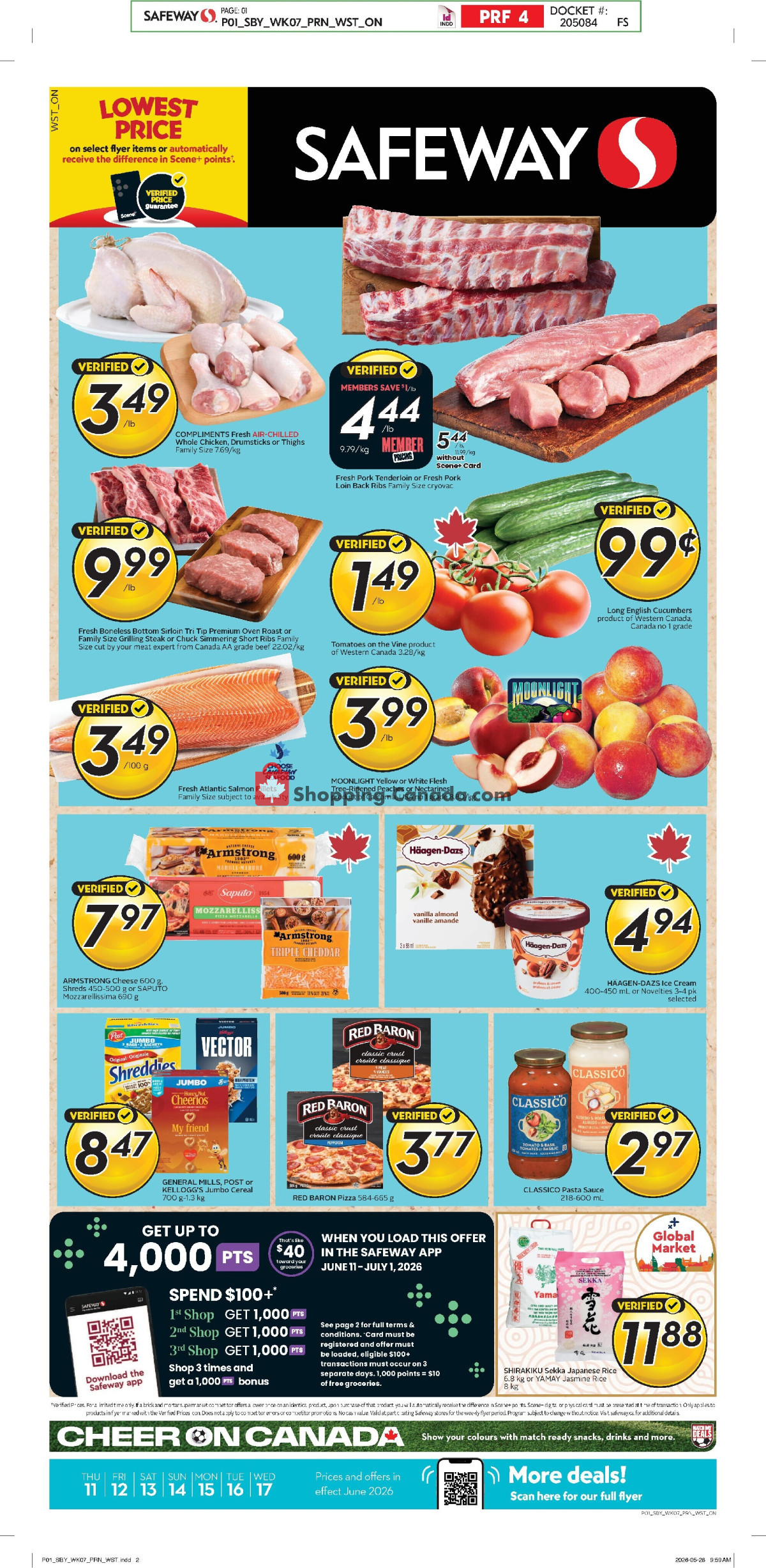 Safeway flyer from Thursday June 11, 2026 to Wednesday June 17, 2026 - page 1