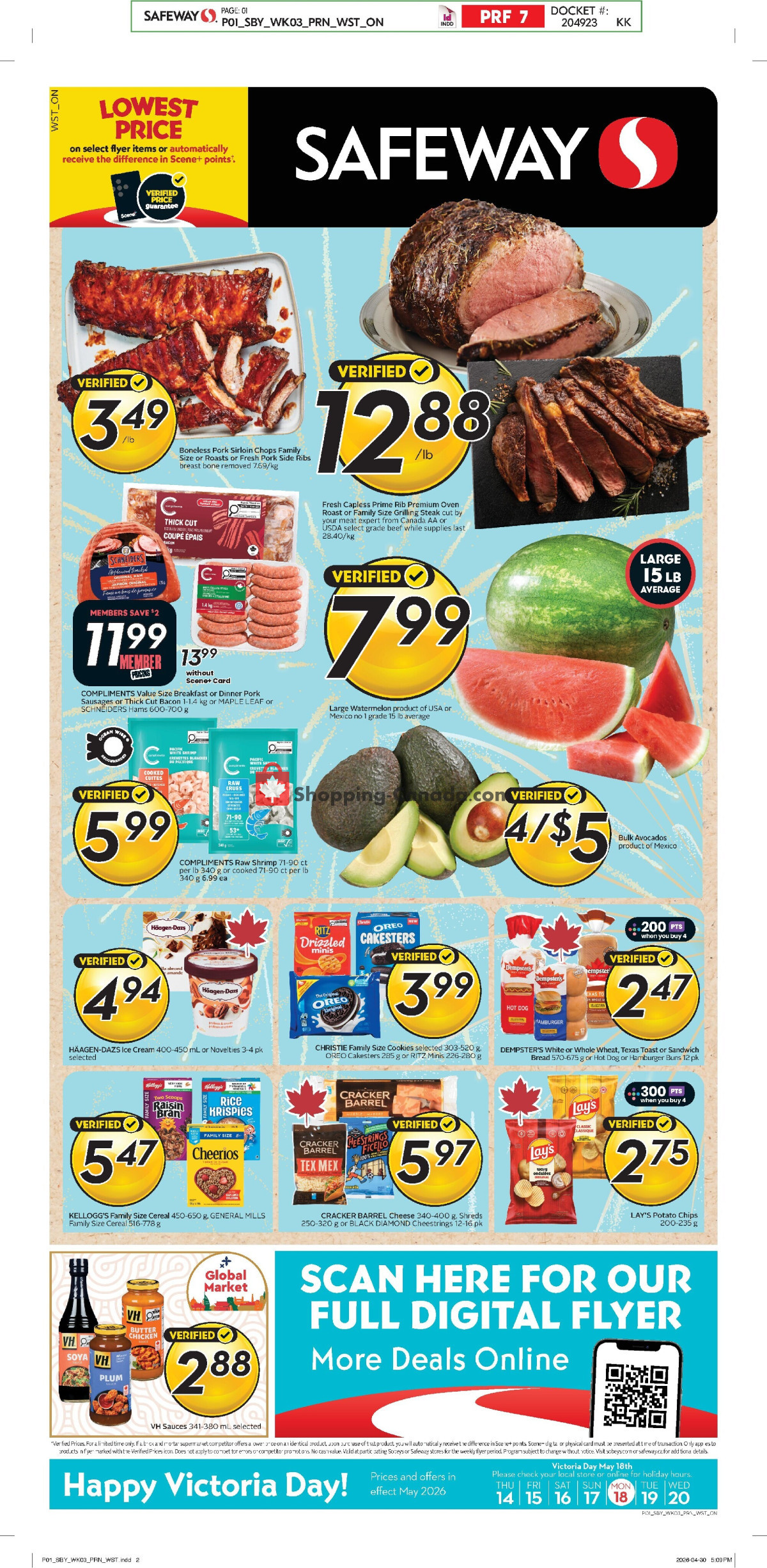 Safeway flyer from Thursday May 14, 2026 to Wednesday May 20, 2026 - page 1