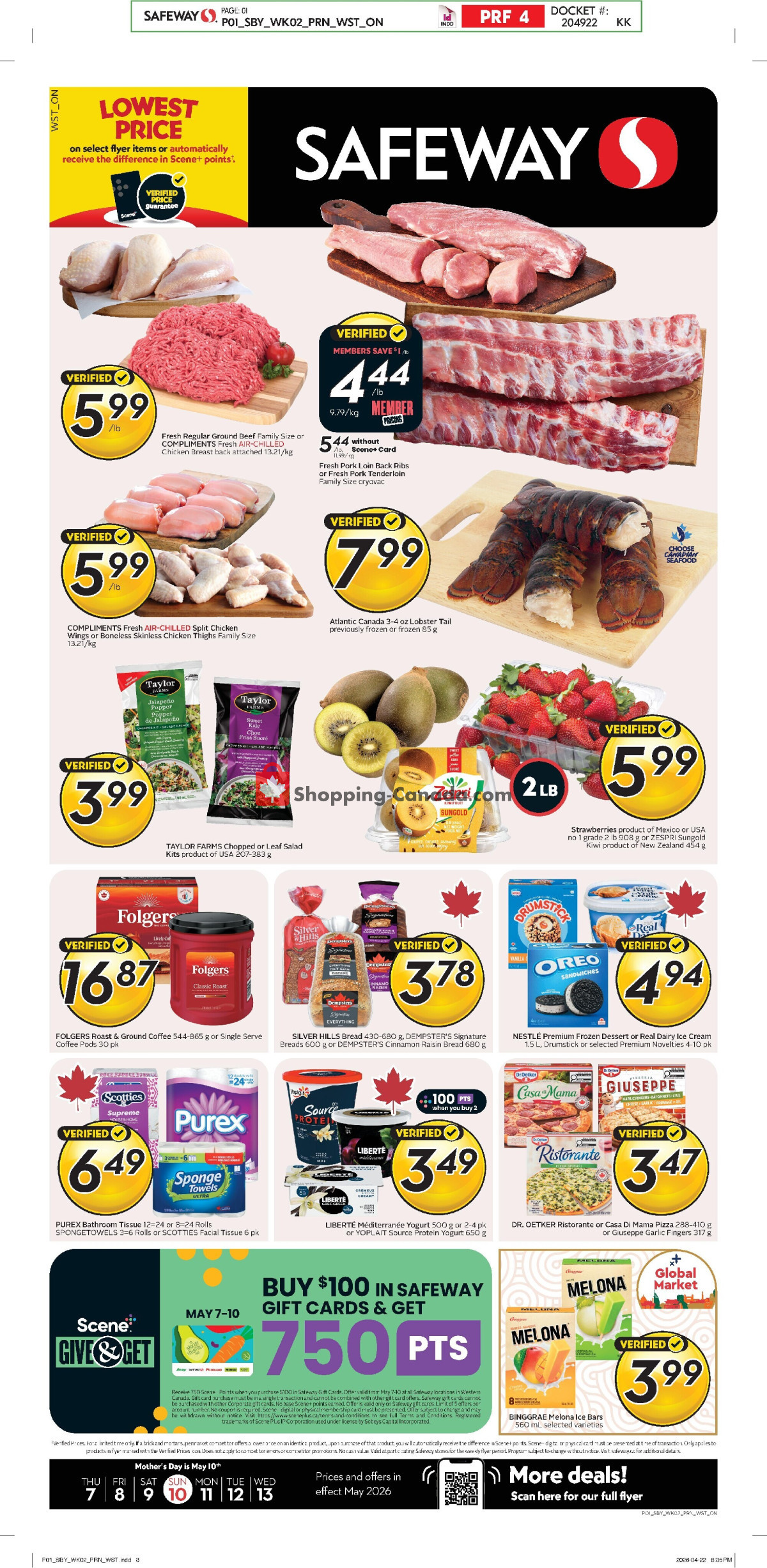 Safeway flyer from Thursday May 7, 2026 to Wednesday May 13, 2026 - page 1