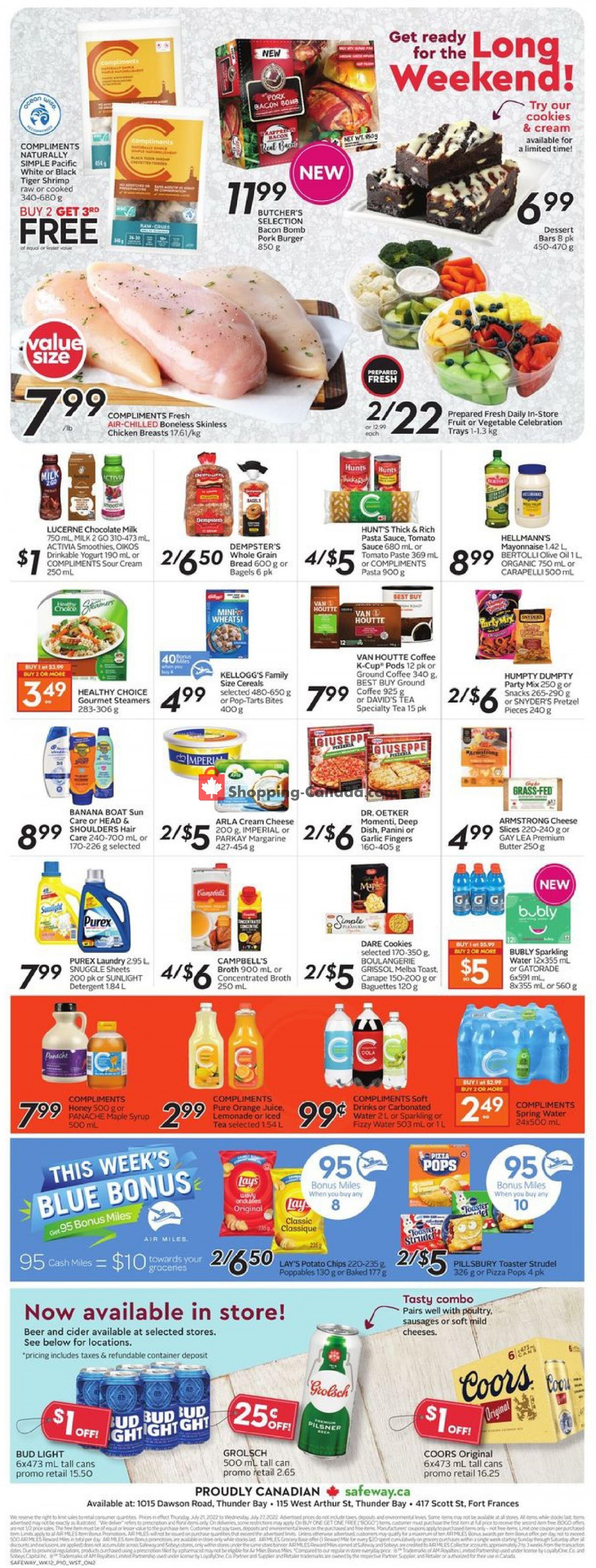 Safeway flyer from Thursday July 21, 2022 to Wednesday July 27, 2022 - page 4