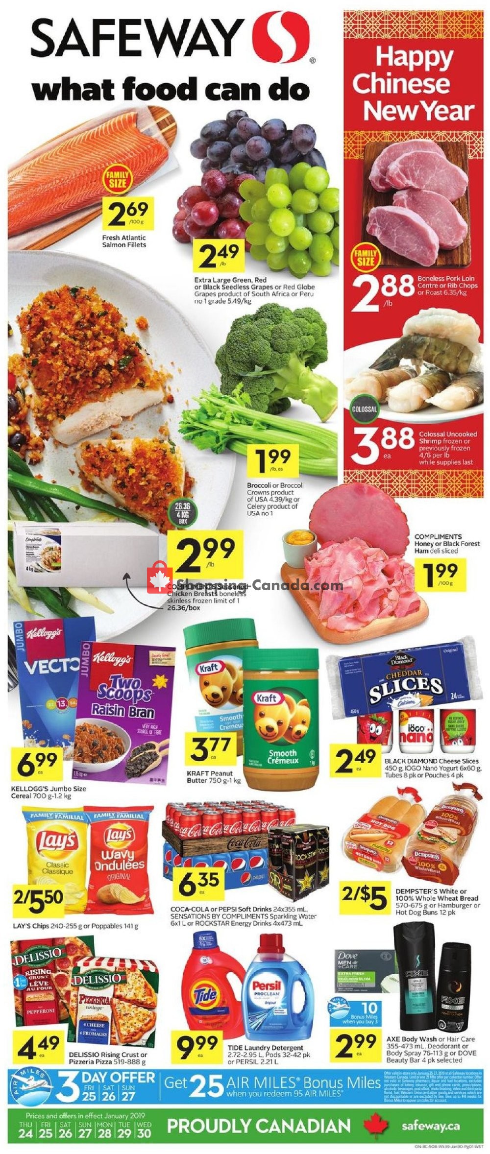 Safeway flyer from Thursday January 24, 2019 to Wednesday January 30, 2019 - page 1