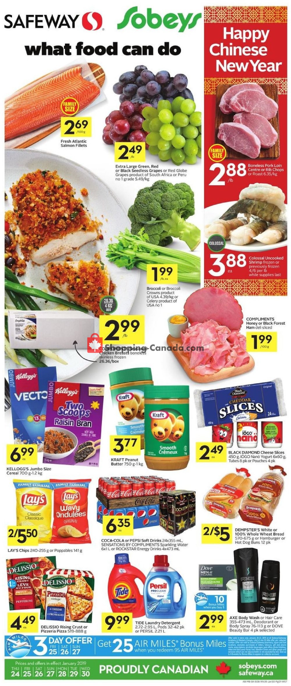 Safeway flyer from Thursday January 24, 2019 to Wednesday January 30, 2019 - page 1