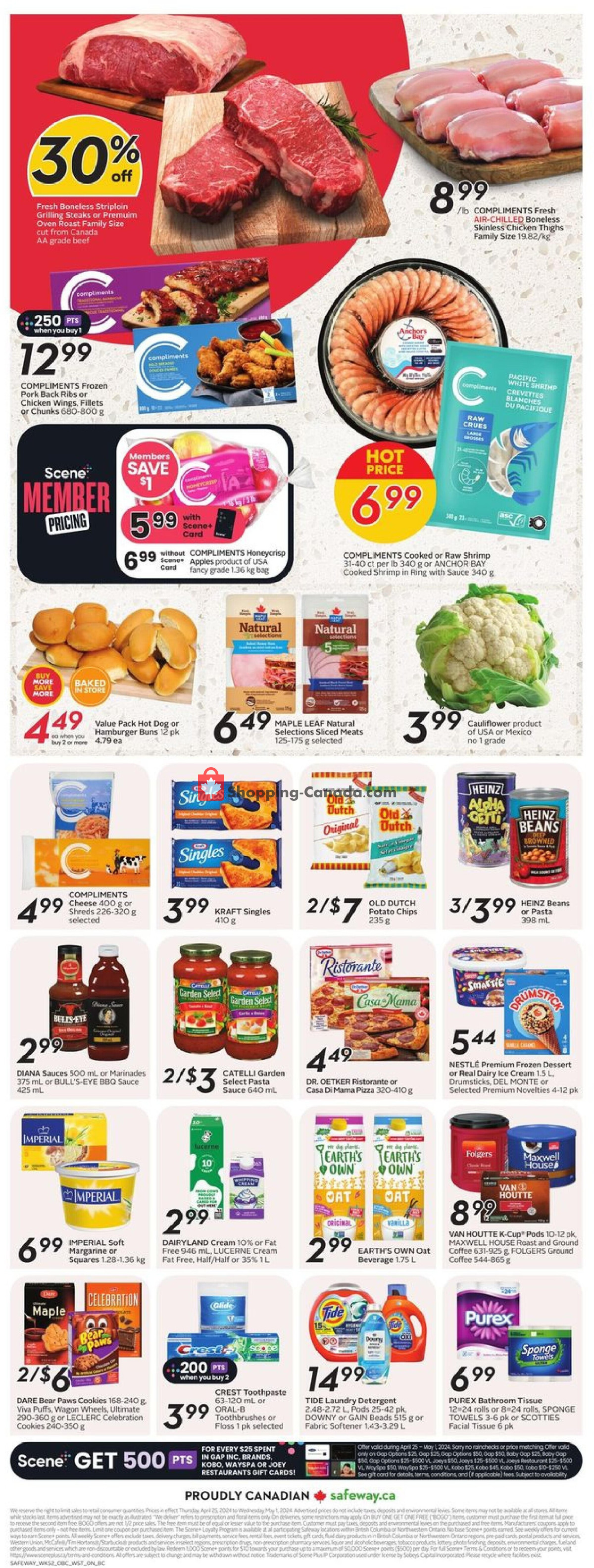 Safeway flyer from Thursday April 25, 2024 to Wednesday May 1, 2024 - page 4