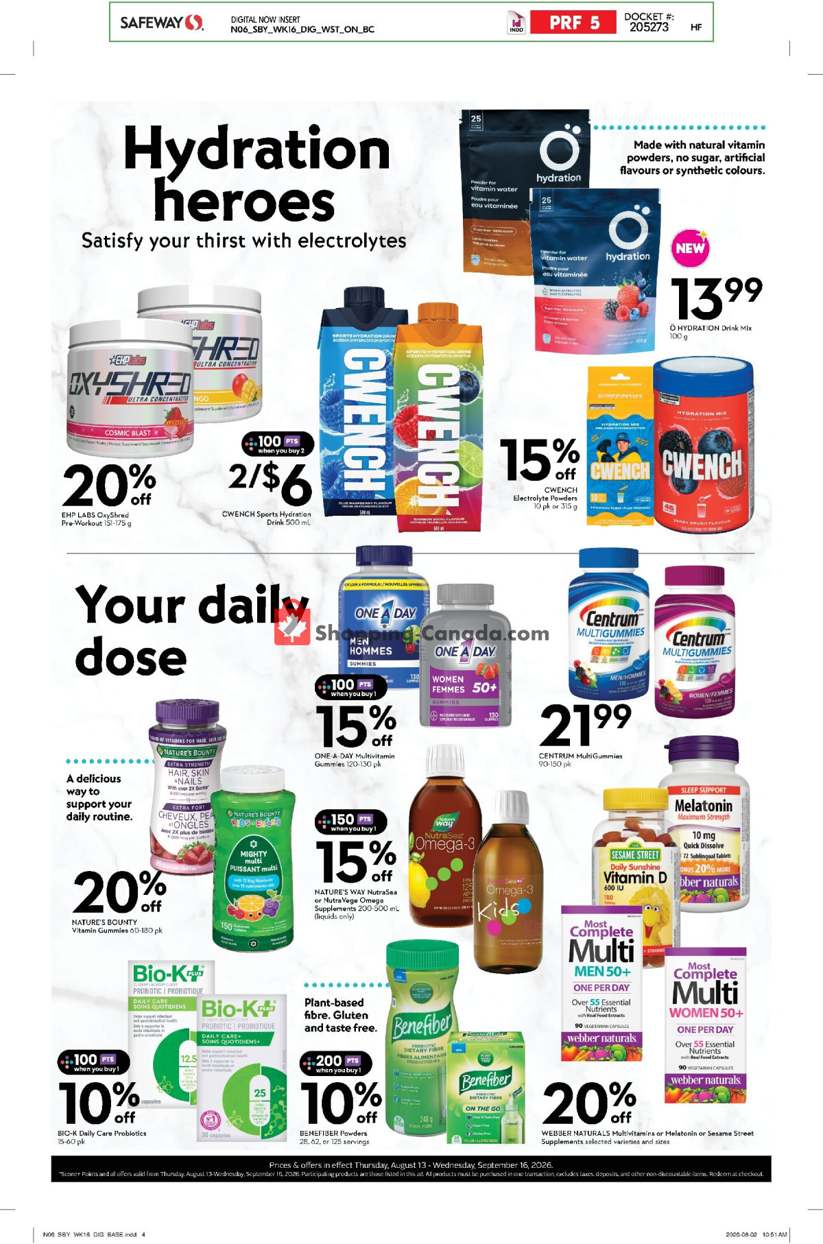 Safeway flyer from Thursday August 13, 2026 to Wednesday September 16, 2026 - page 6