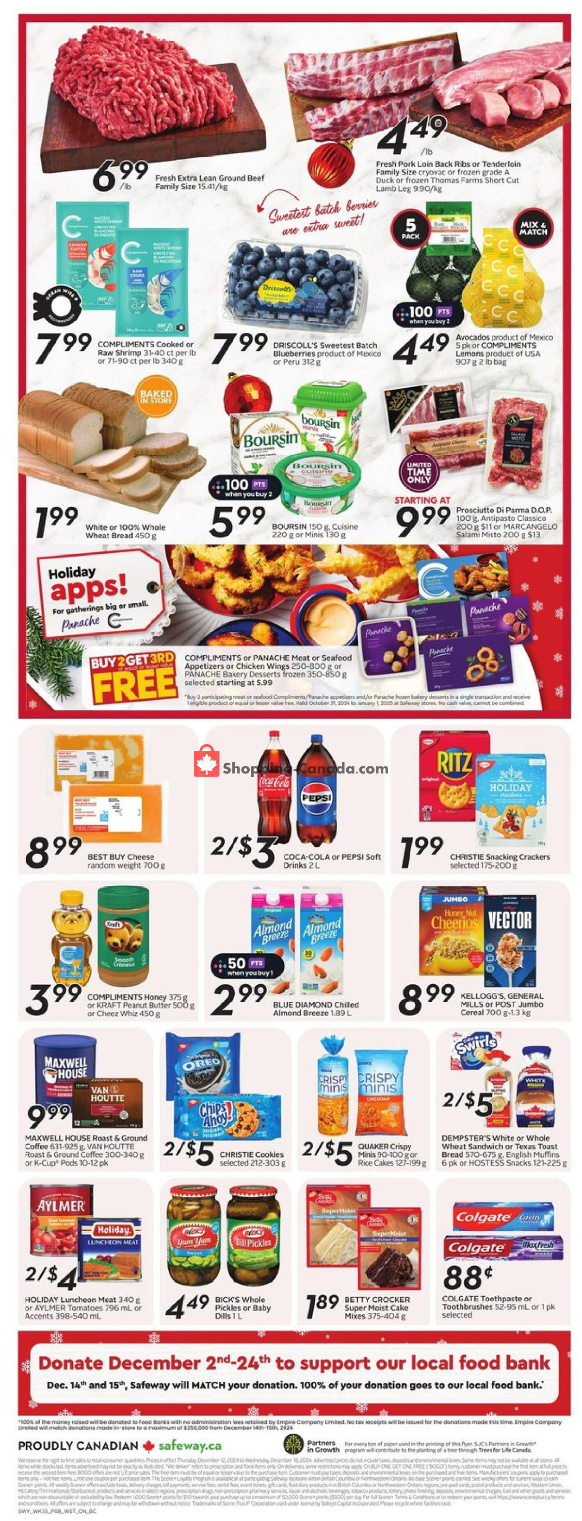 Safeway flyer from Thursday December 12, 2024 to Wednesday December 18, 2024 - page 4
