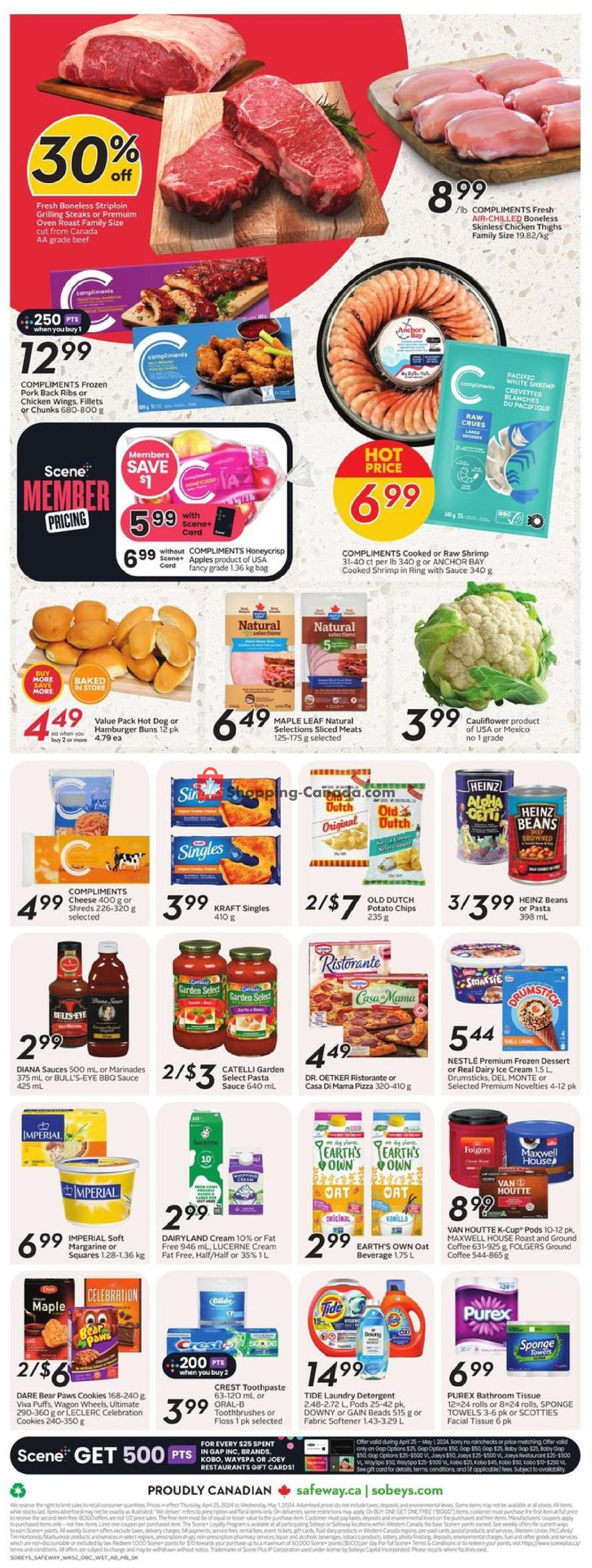 Safeway flyer from Thursday April 25, 2024 to Wednesday May 1, 2024 - page 4