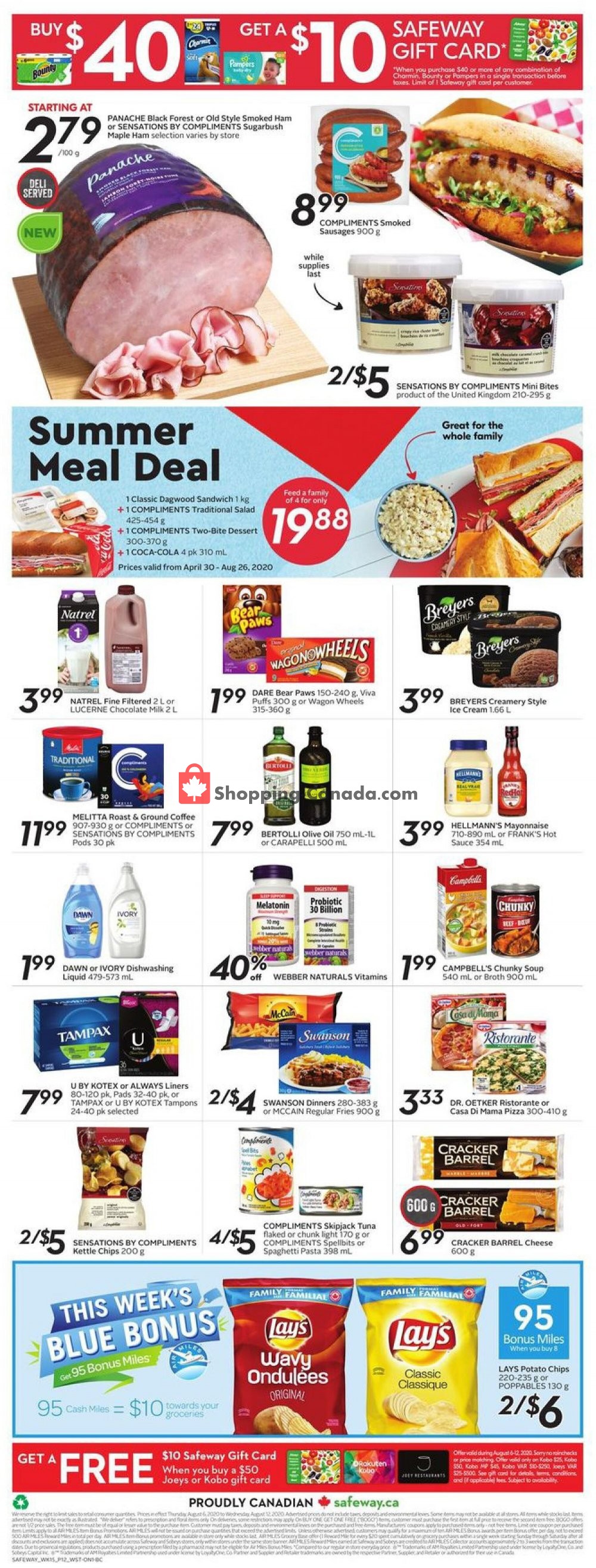 Safeway flyer from Thursday August 6, 2020 to Wednesday August 12, 2020 - page 19